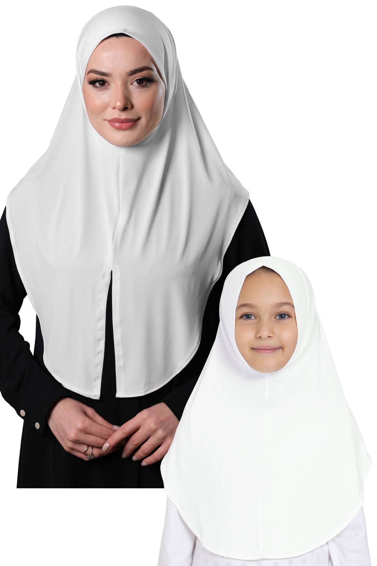 Krem Pratik Anne Kız Kombin Tesettür Eşarp Sandy Düz Hijab - Hürrem Bone 230812_40