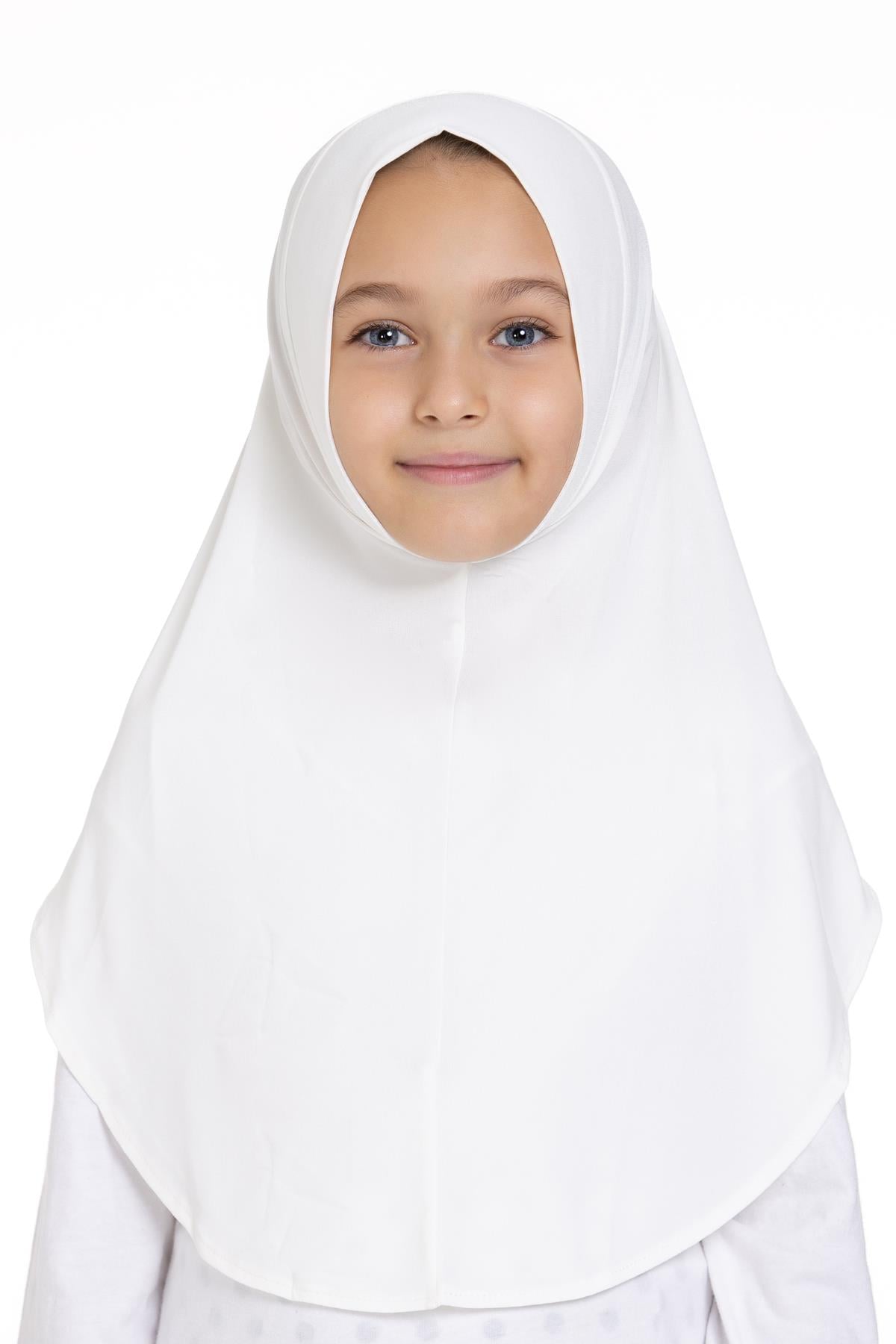 Krem Pratik Hazır Geçmeli Genç Tesettür Bone Sandy Kumaş Düz Hijab - Hürrem Bone 2312_40