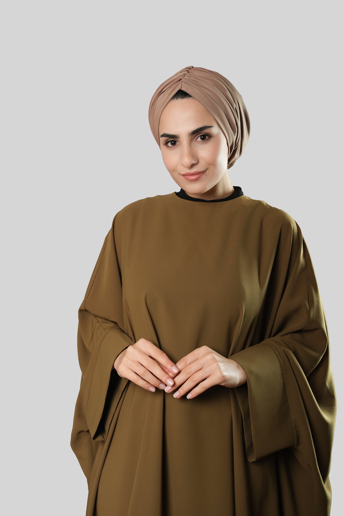 Taba Drapeli Salaş Tesettür Bone Sandy Büzgülü - Hürrem Bone 2315_33
