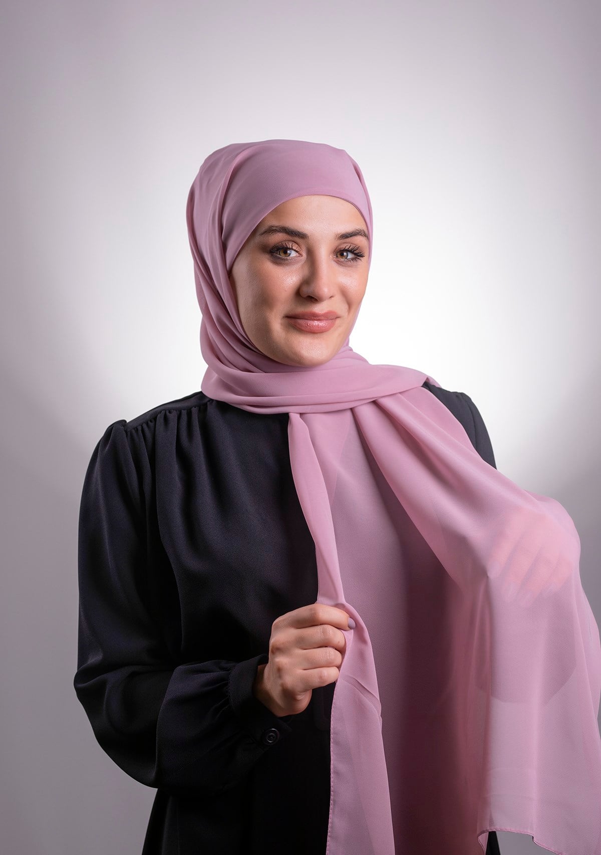 Violet Pratik Hazır Geçmeli Şal Şifon Boru Boneli - Hürrem Bone 3001_21