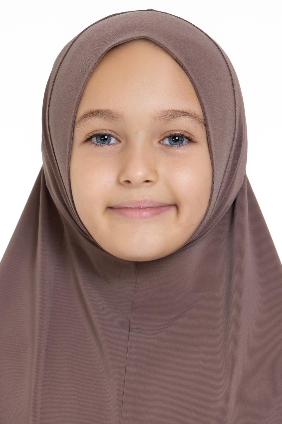 Vizon Pratik Hazır Geçmeli Genç Tesettür Bone Sandy Kumaş Düz Hijab - Hürrem Bone 2312_10