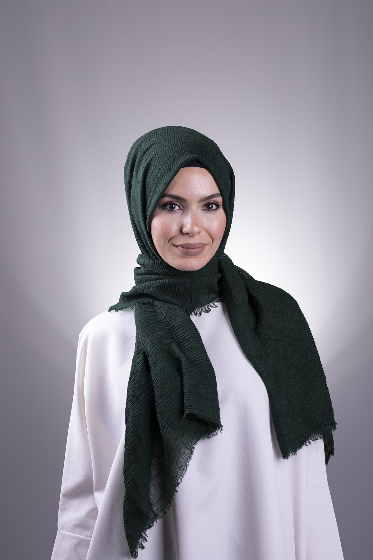 Zümrüt Düz Klasik Şal Bürümcük Şal - Hürrem 202104