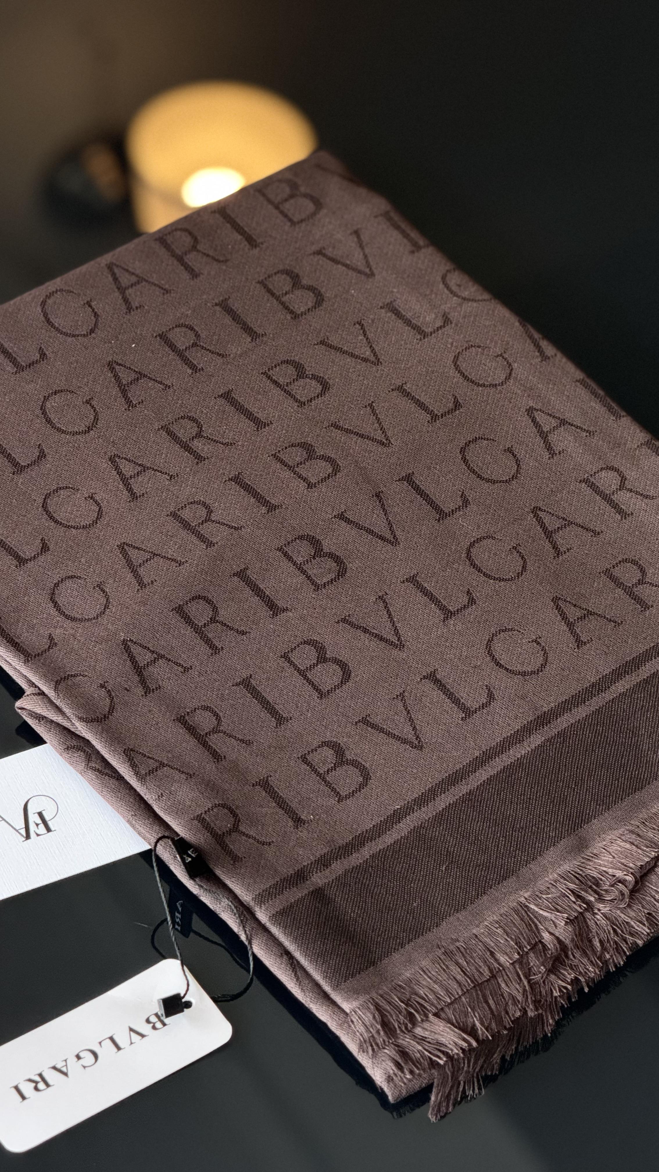 ACI KAHVE ÇİFT YÖNLÜ KAŞMİR / YÜN ŞAL