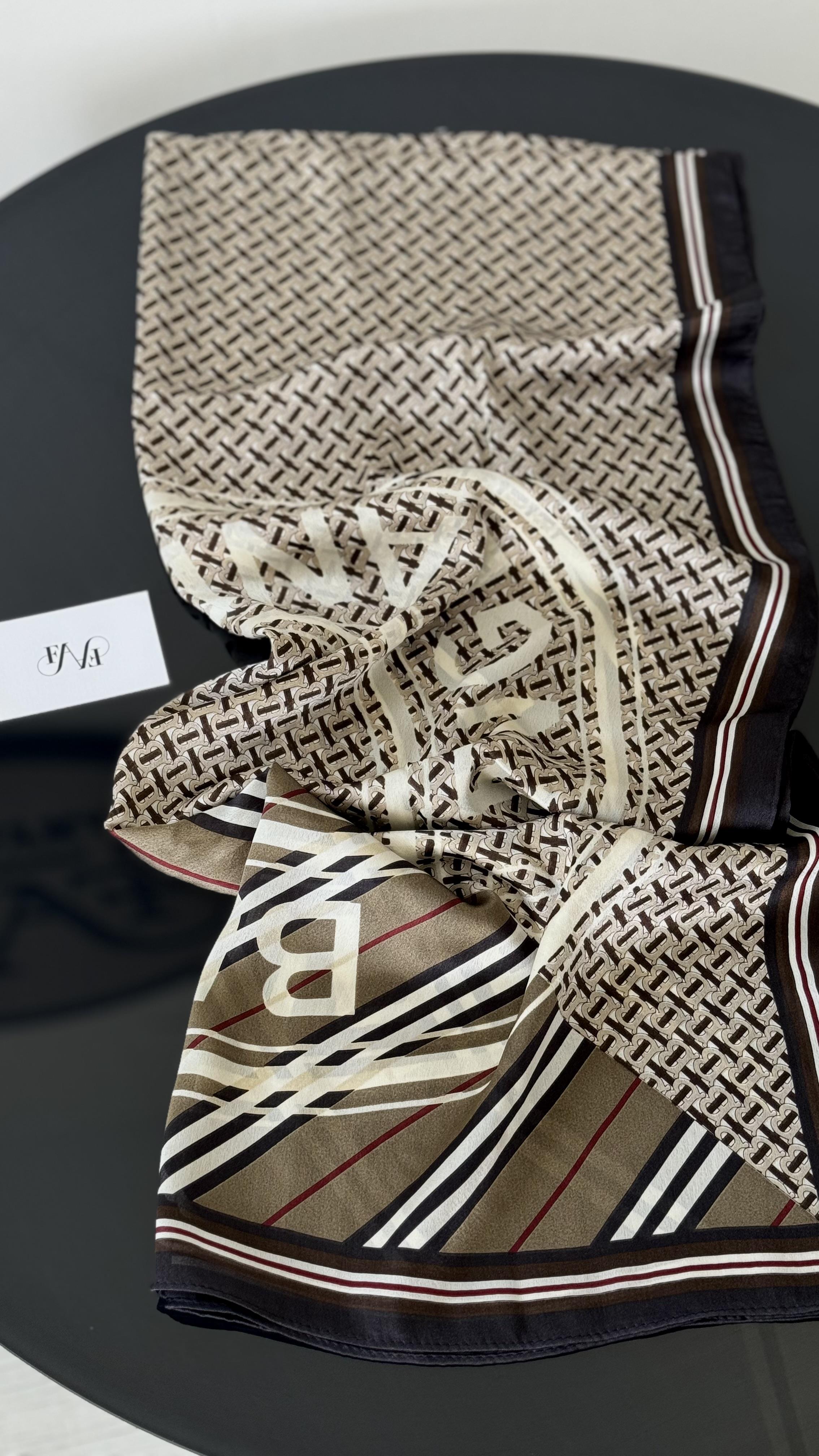 B / ACI KAHVE İPEK ŞAL 