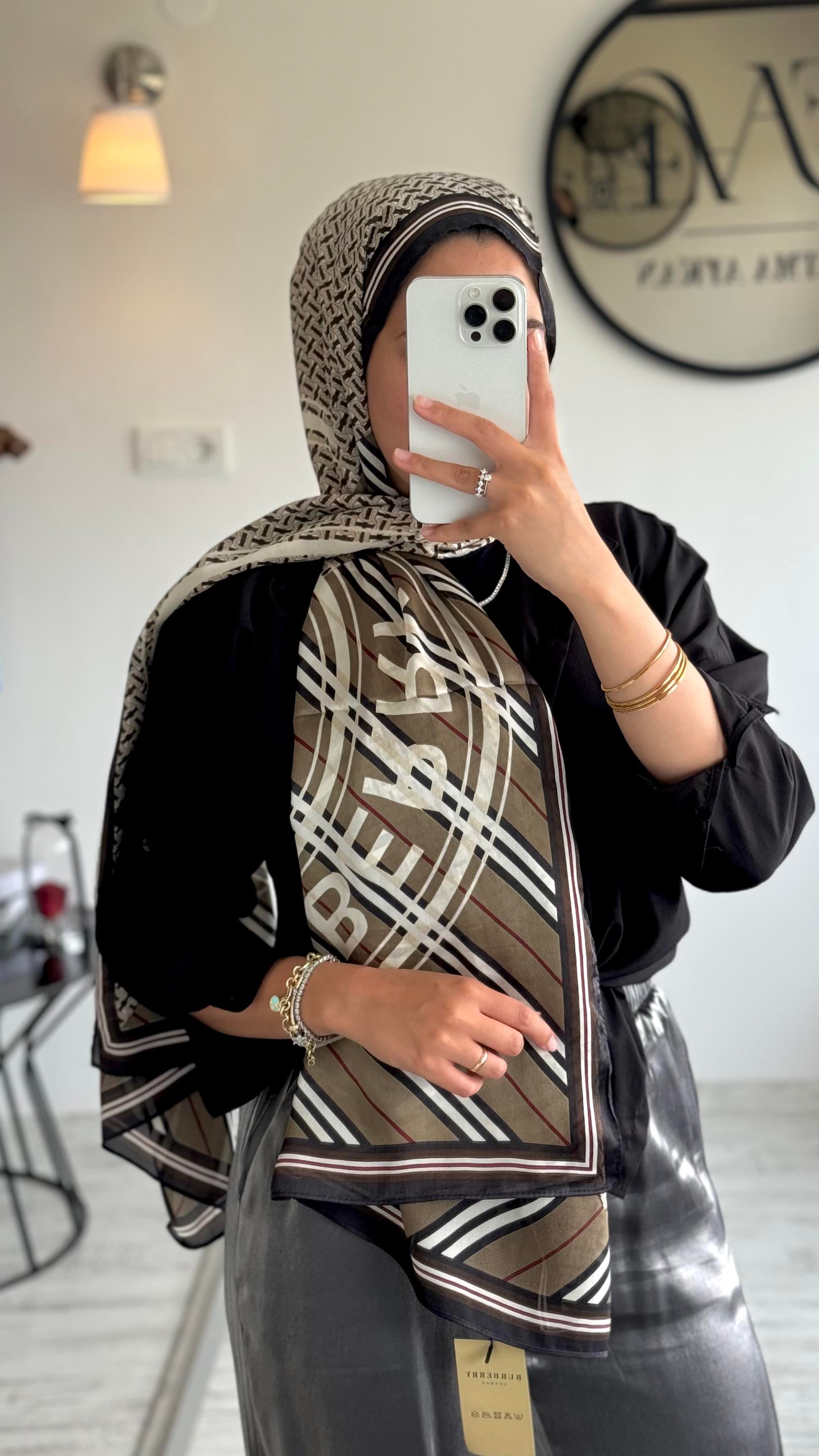 B / ACI KAHVE İPEK ŞAL 