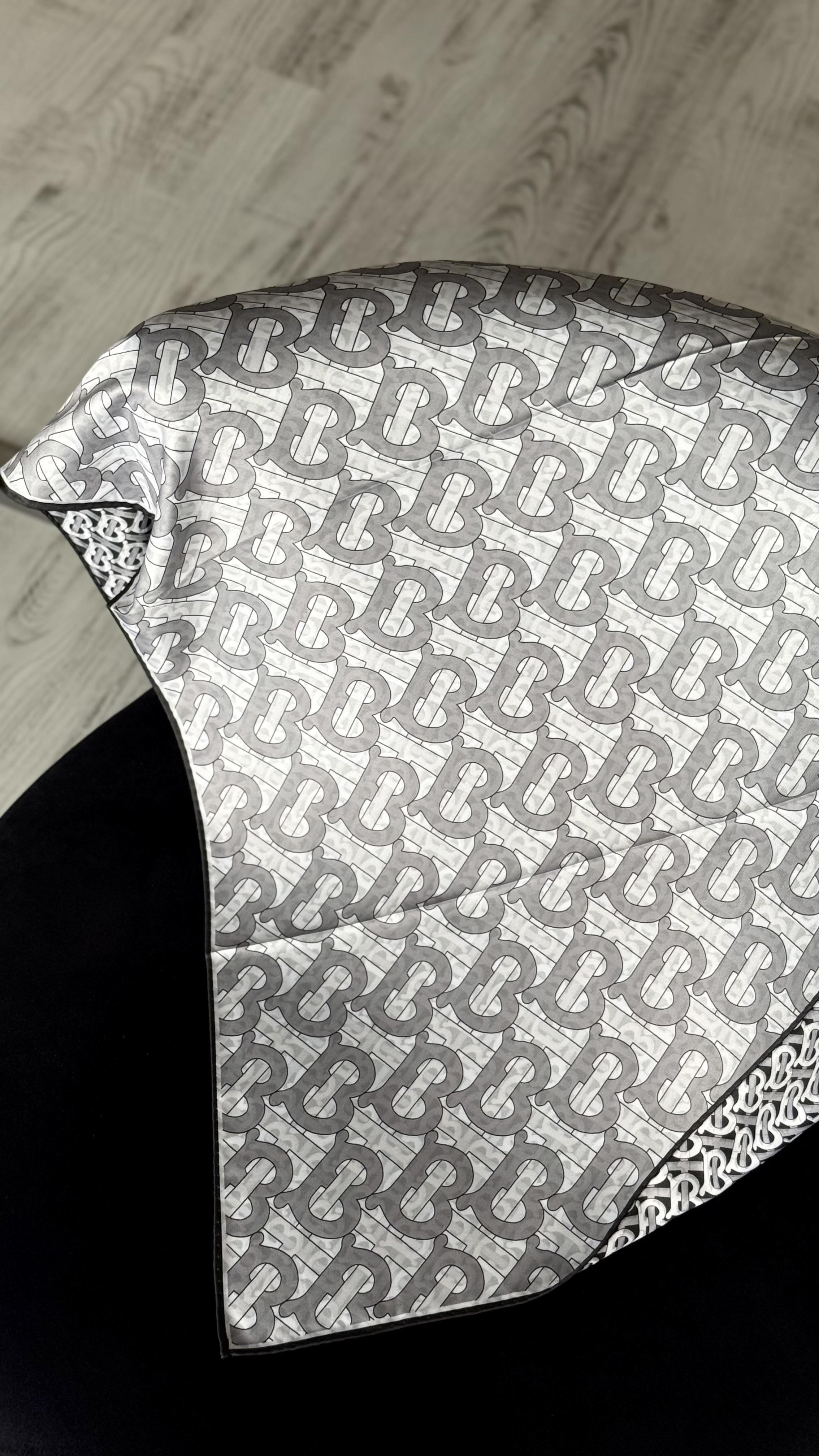 B DESEN SİYAH GRİ  / ÇİFT YÖNLÜ TWİL EŞARP