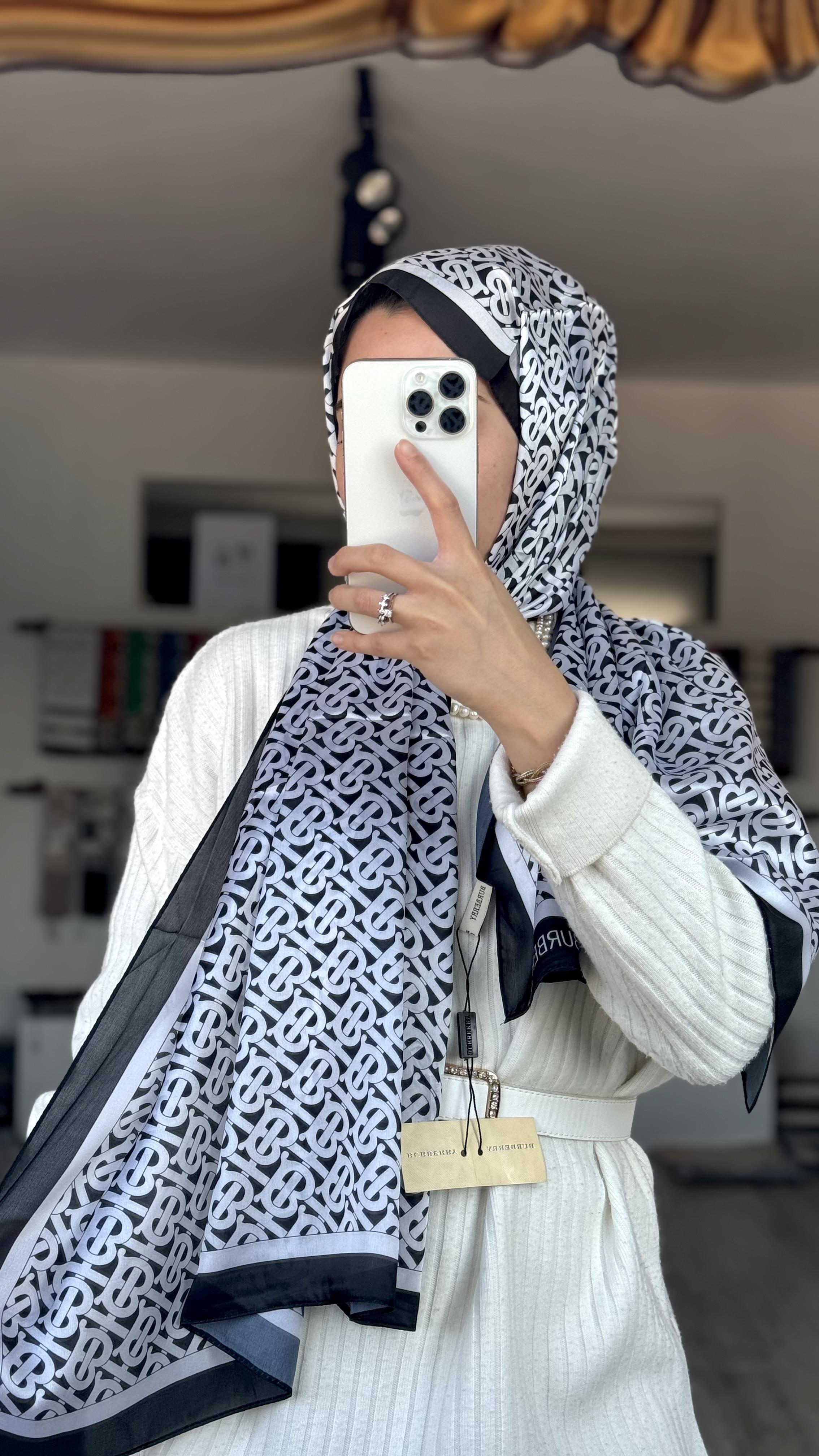 B SİYAH / BEYAZ VUAL ŞAL 