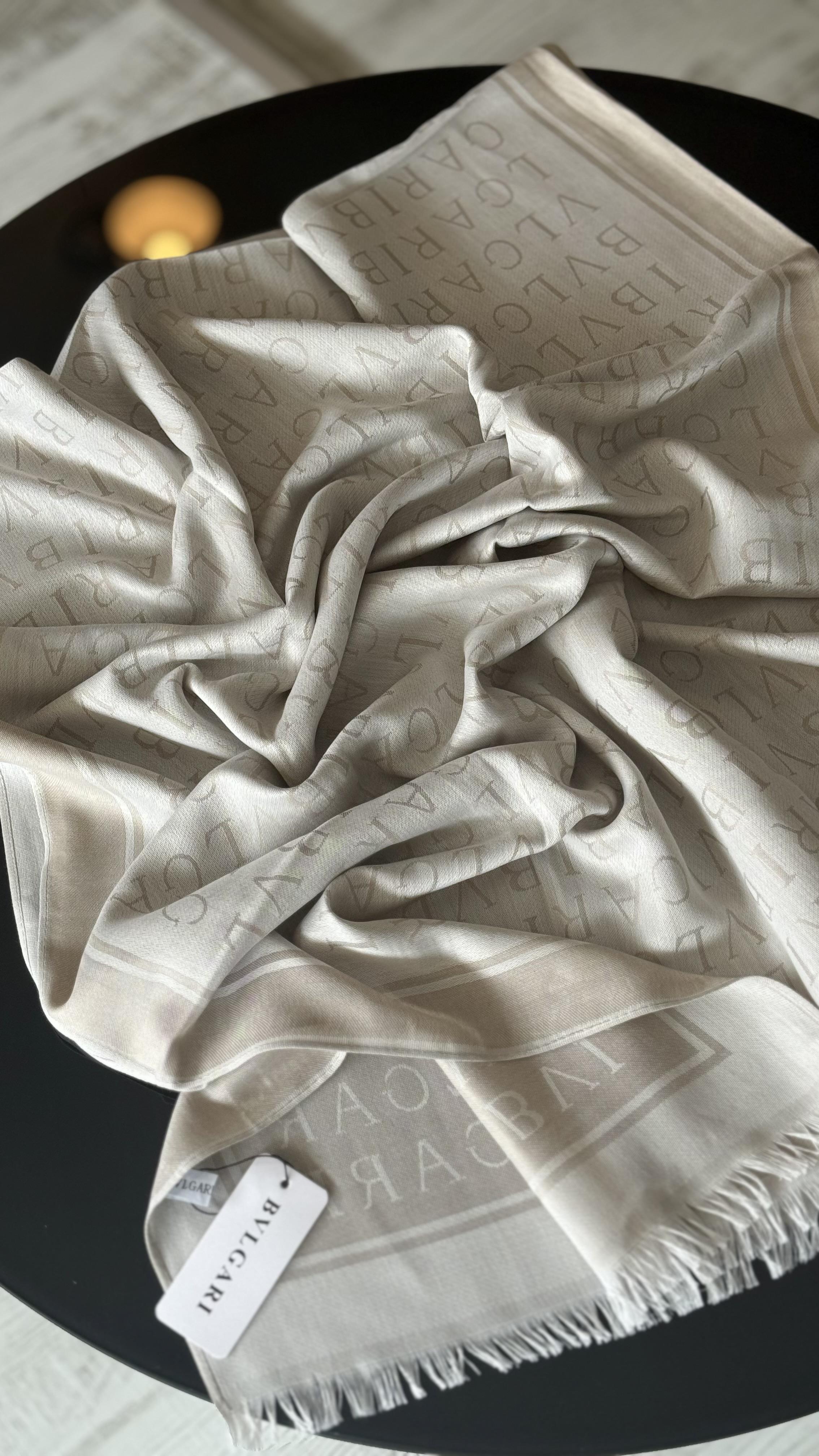 BEJ ÇİFT YÖNLÜ KAŞMİR / YÜN ŞAL