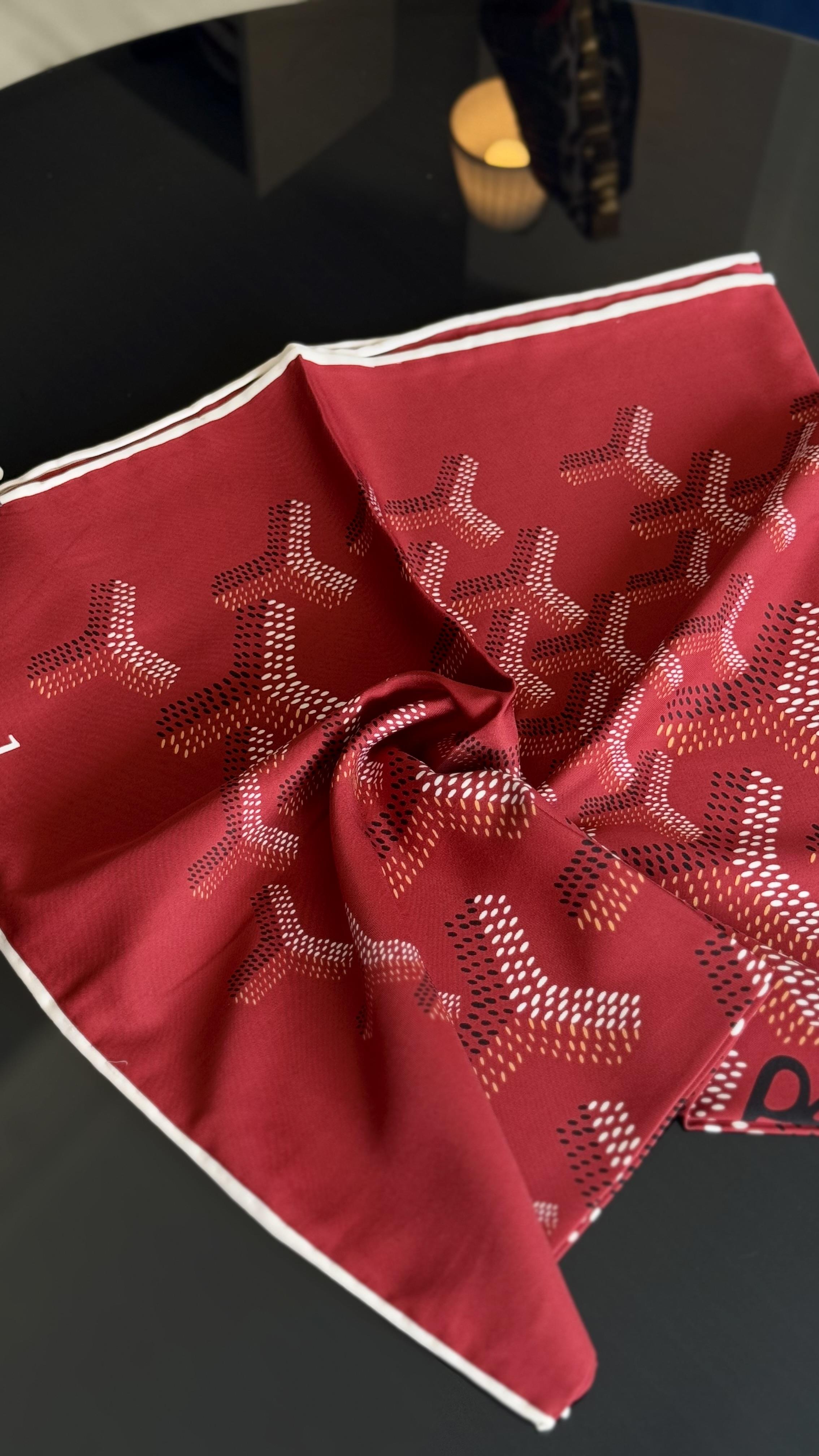 BORDO GOYARD TWİL EŞARP