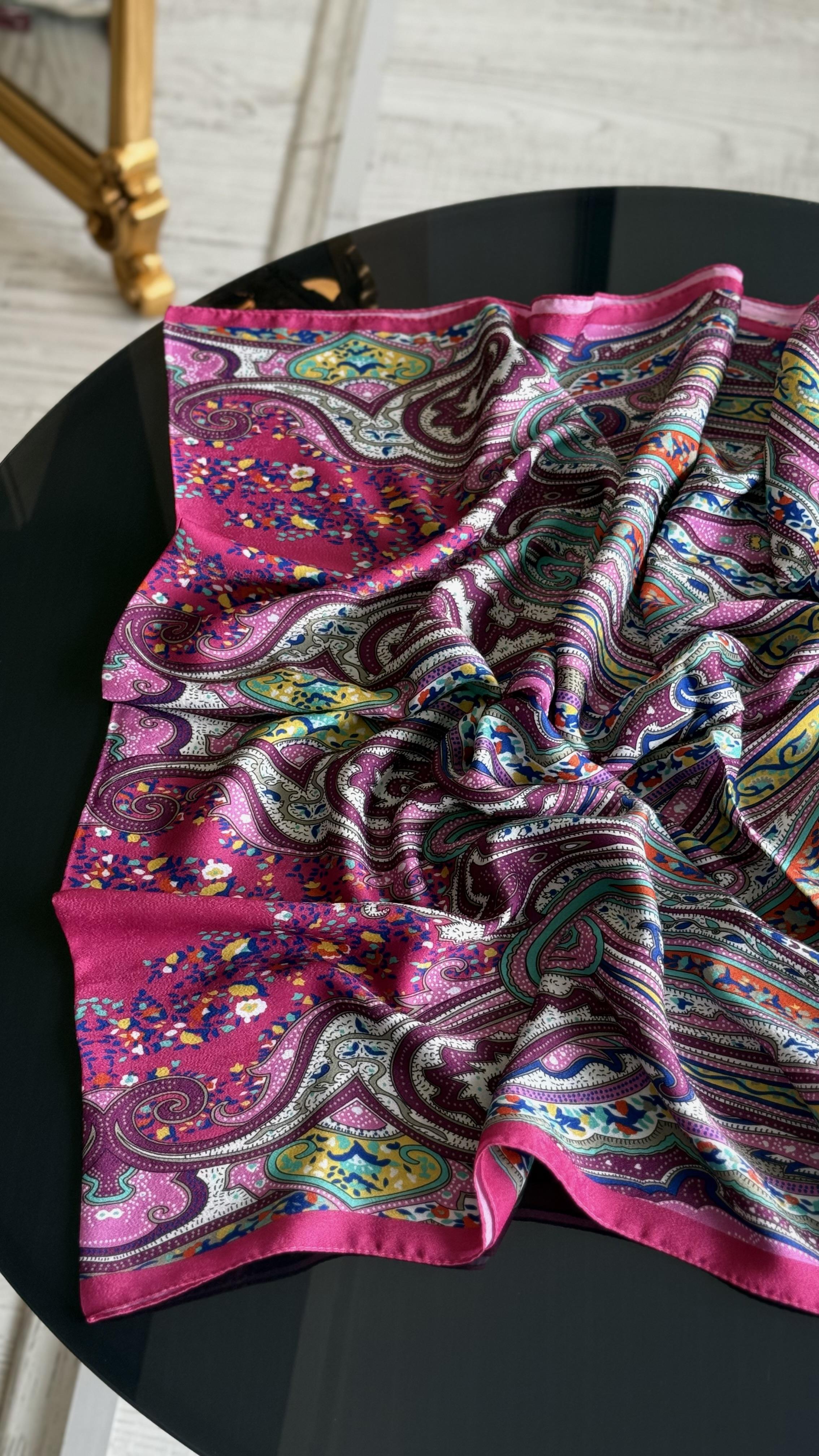 ETNİK İPEK PAMUK FUŞYA