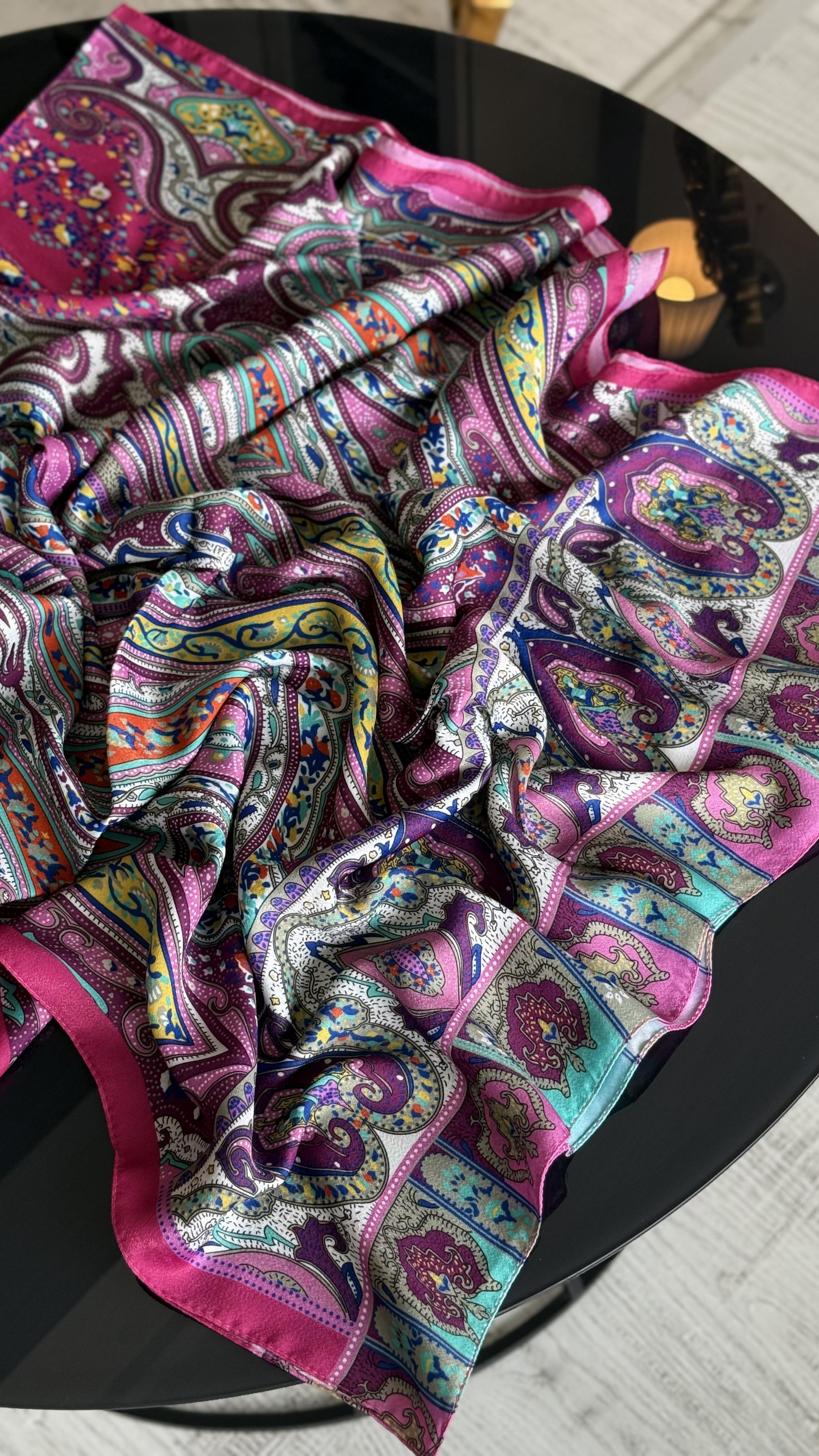 ETNİK İPEK PAMUK FUŞYA