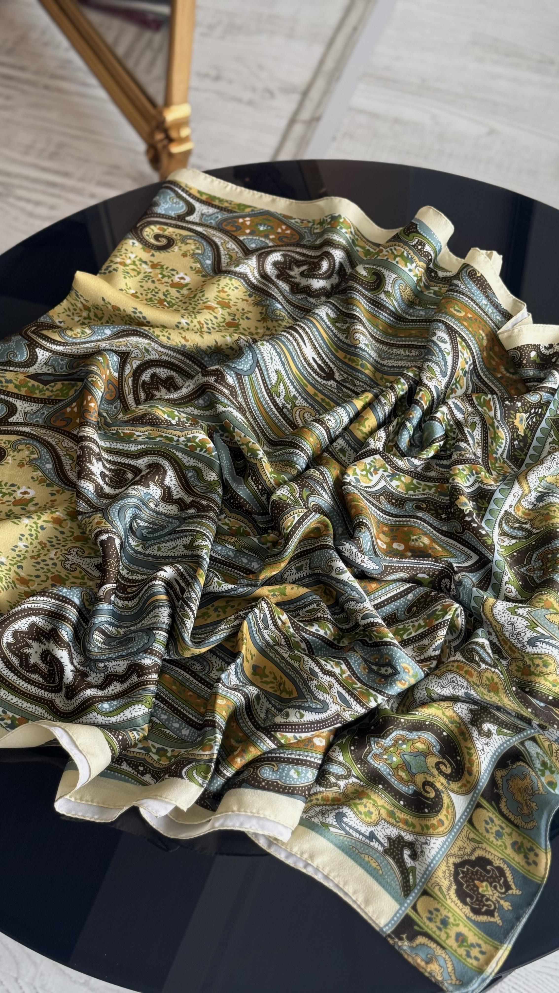 ETNİK İPEK PAMUK SARI