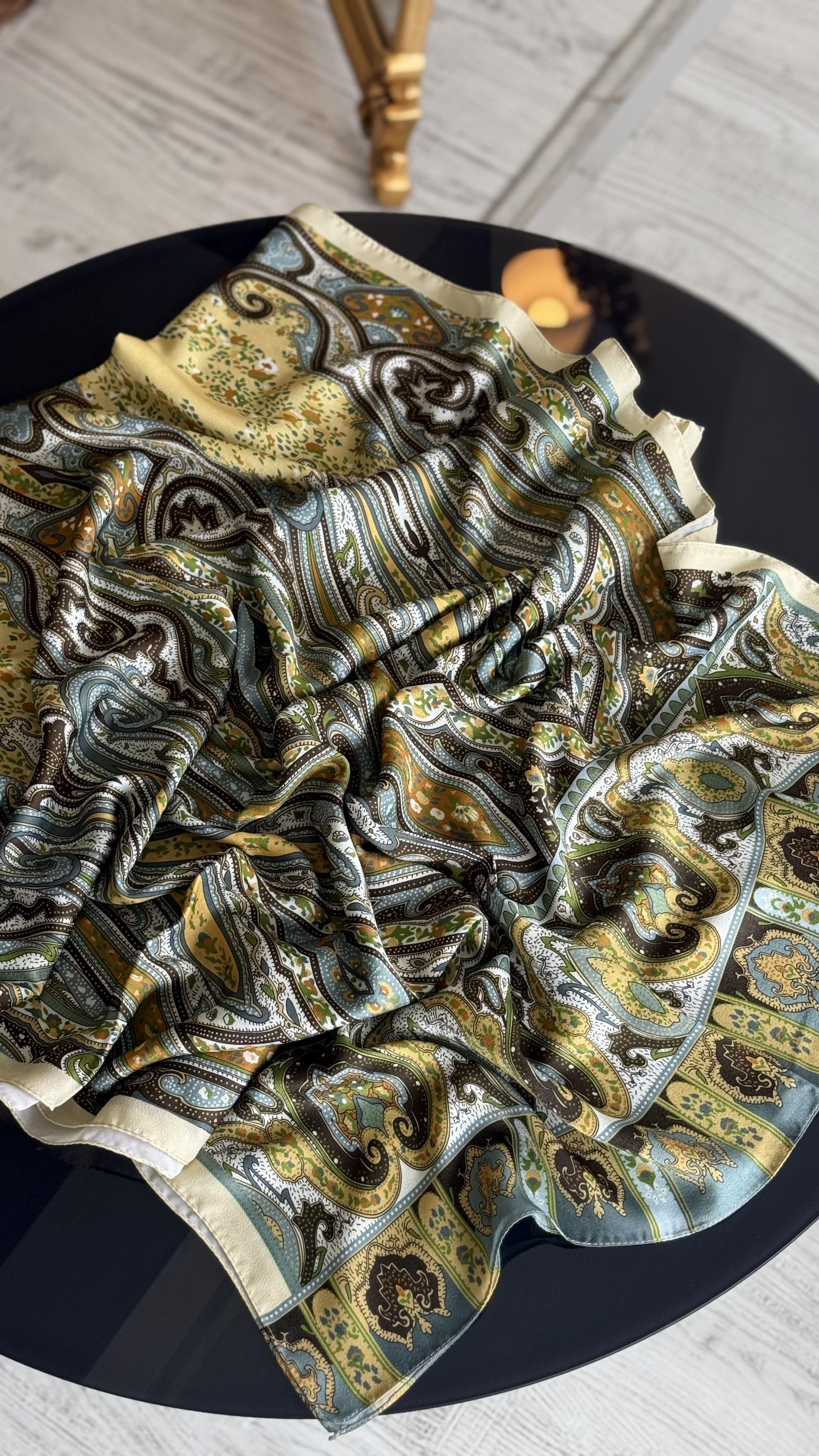 ETNİK İPEK PAMUK SARI