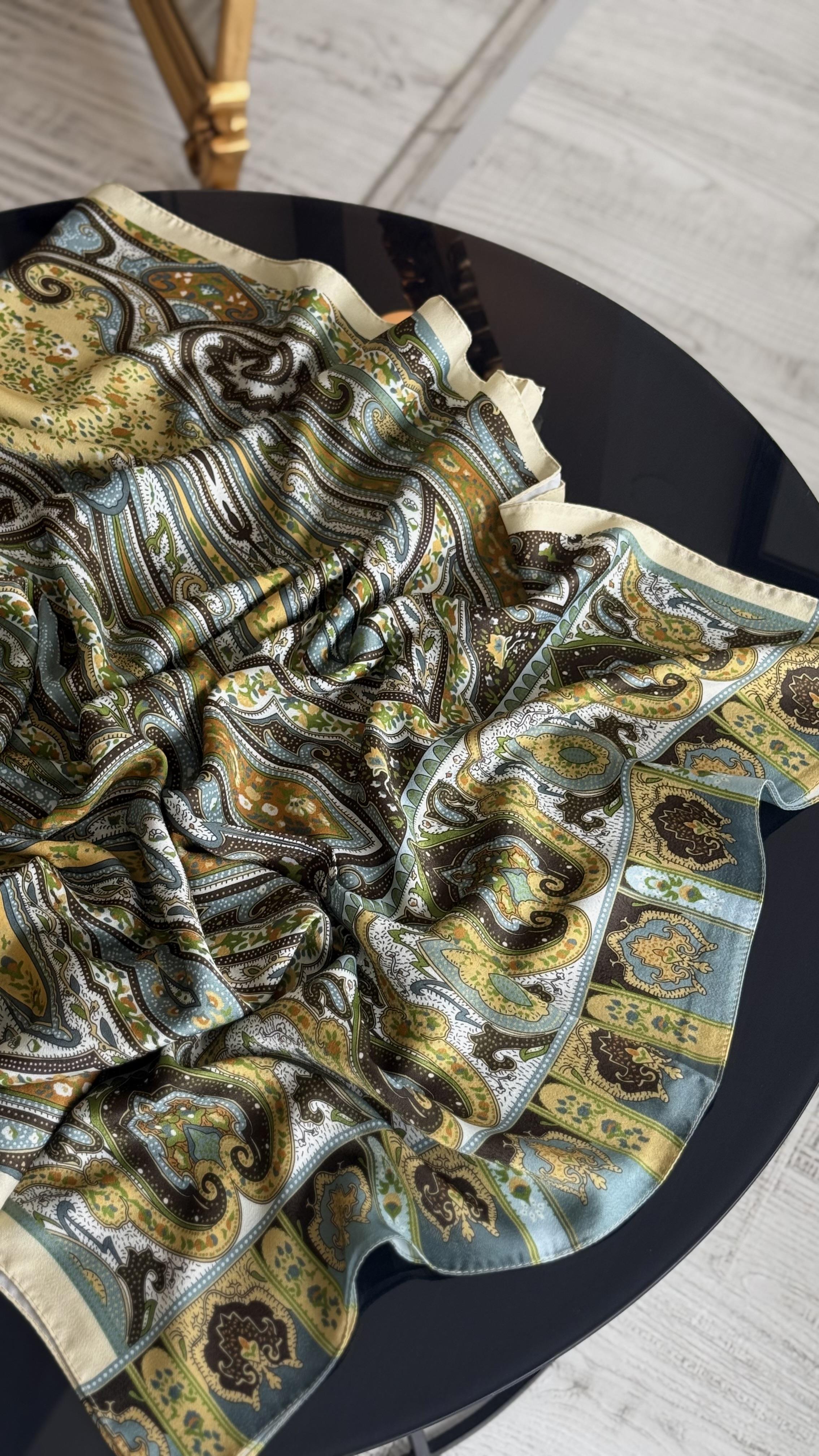 ETNİK İPEK PAMUK SARI