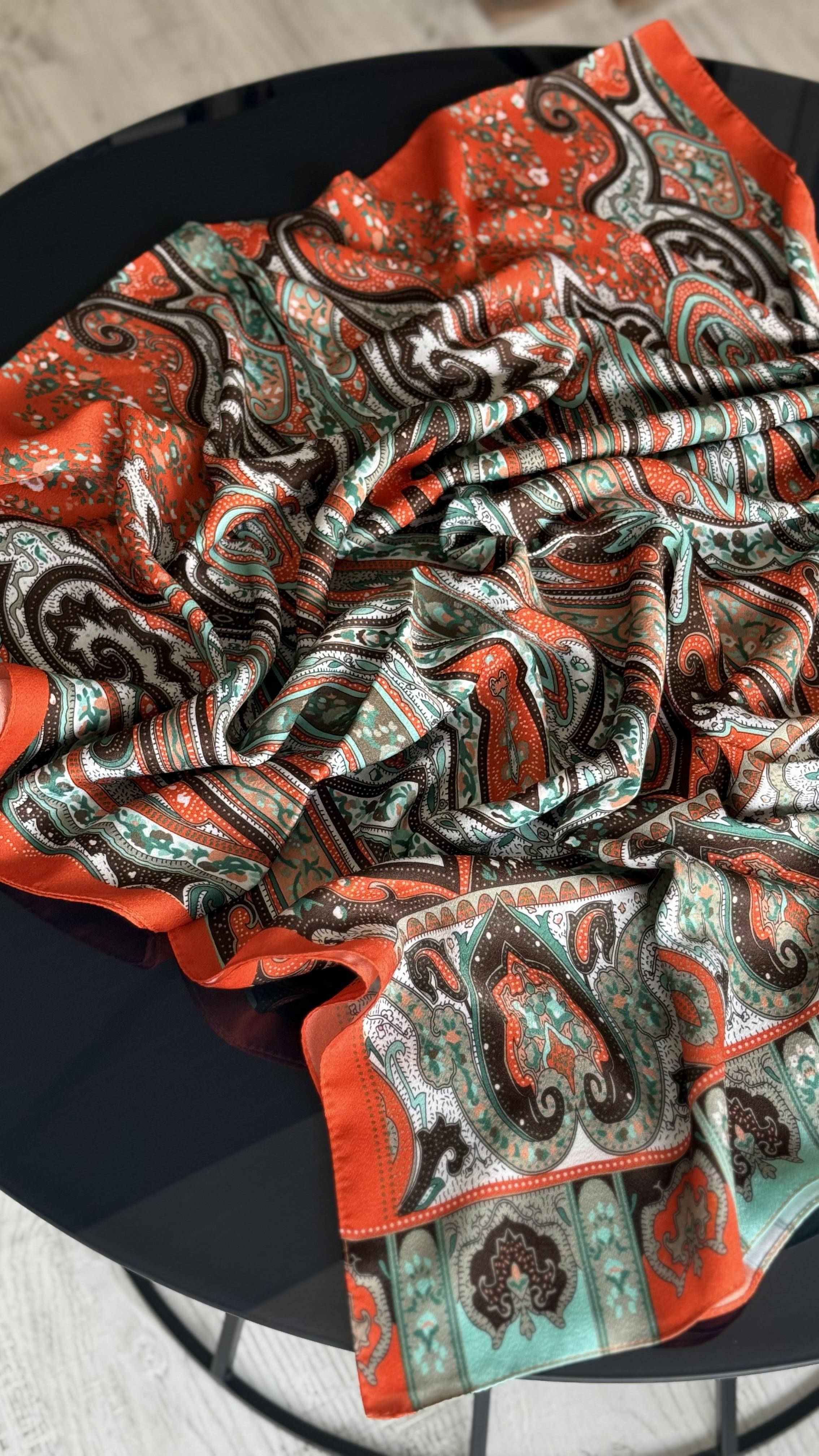 ETNİK İPEK PAMUK TURUNCU