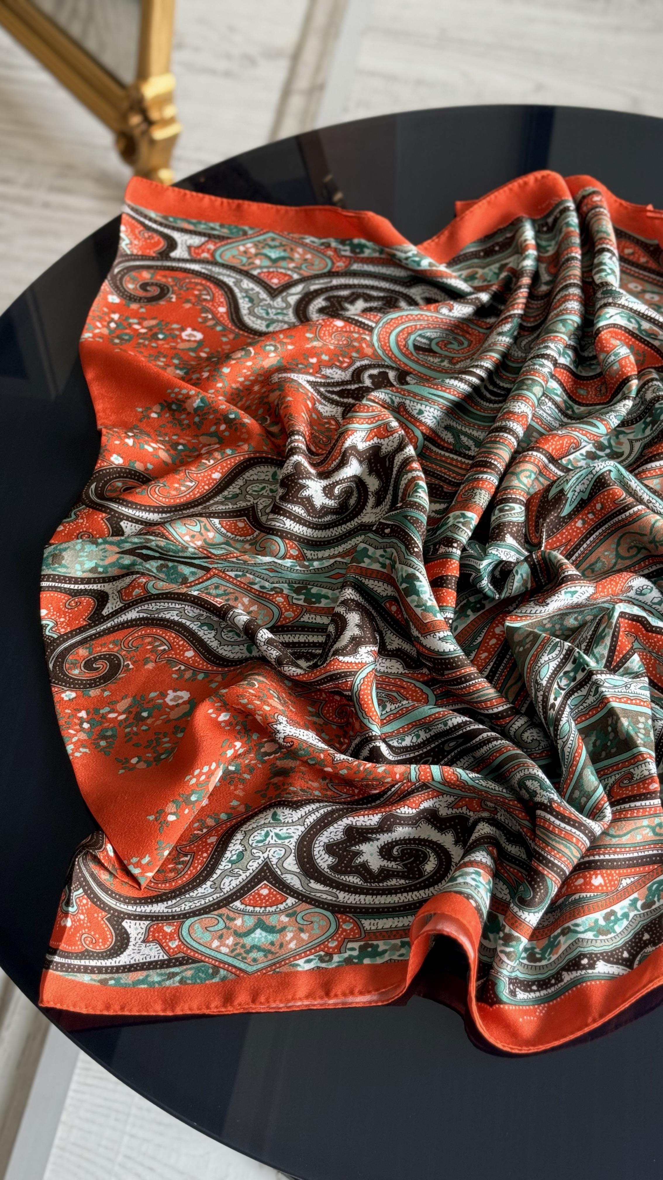 ETNİK İPEK PAMUK TURUNCU