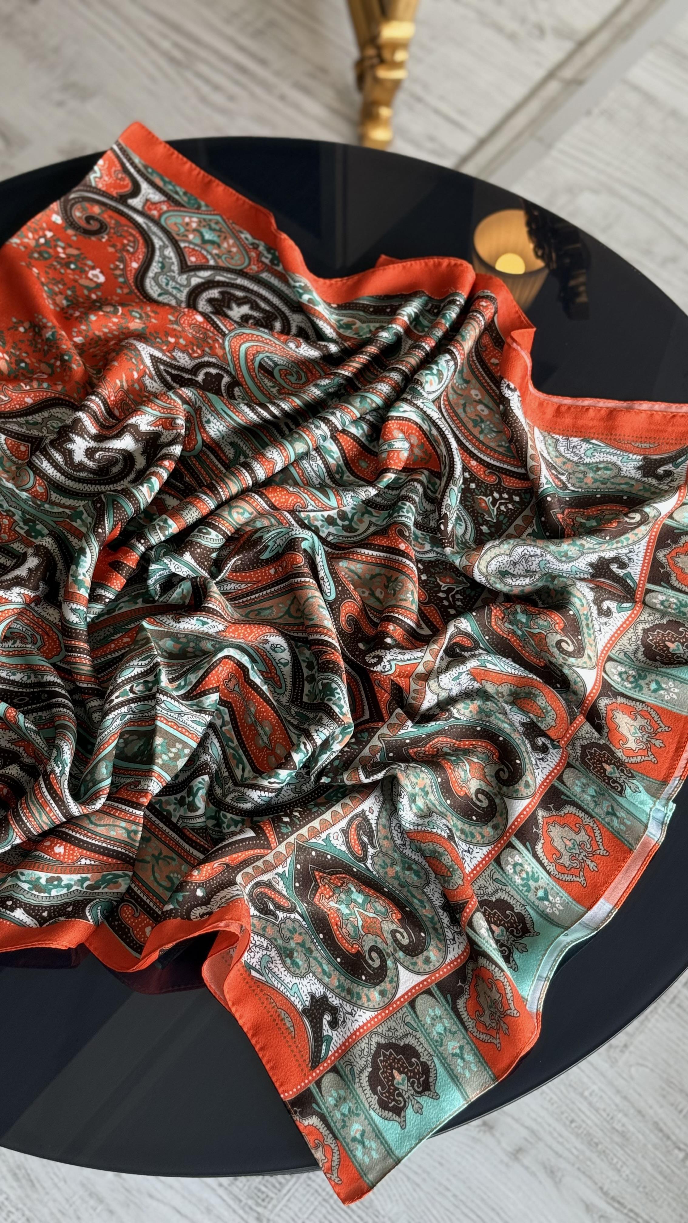 ETNİK İPEK PAMUK TURUNCU