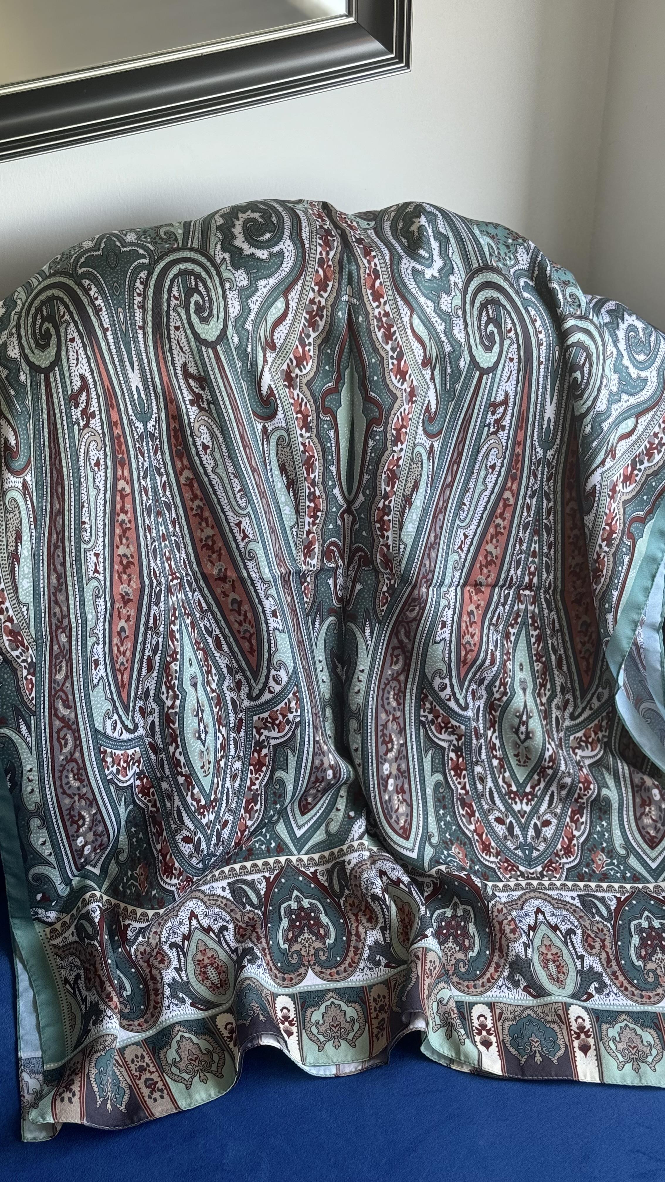 ETNİK İPEK PAMUK YEŞİL 