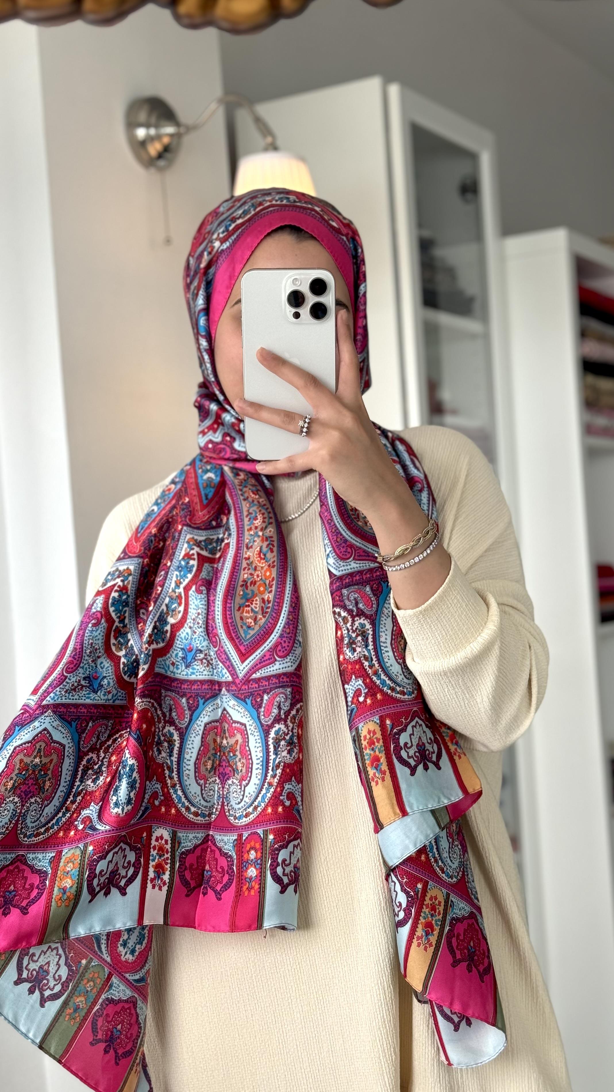 ETRO DESEN FUŞYA PEMBE ŞAL 