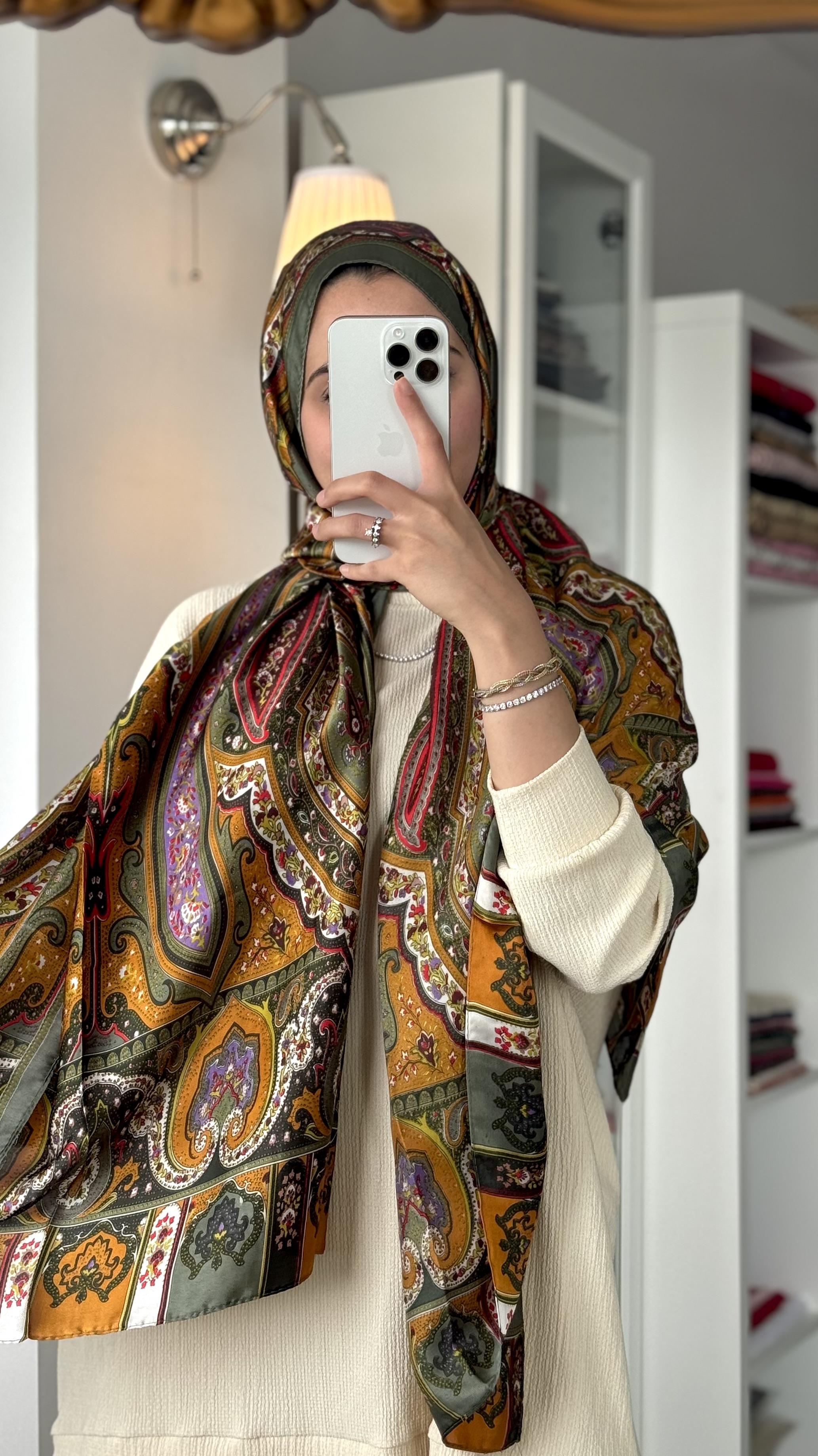 ETRO DESEN HAKİ YEŞİLİ ŞAL 