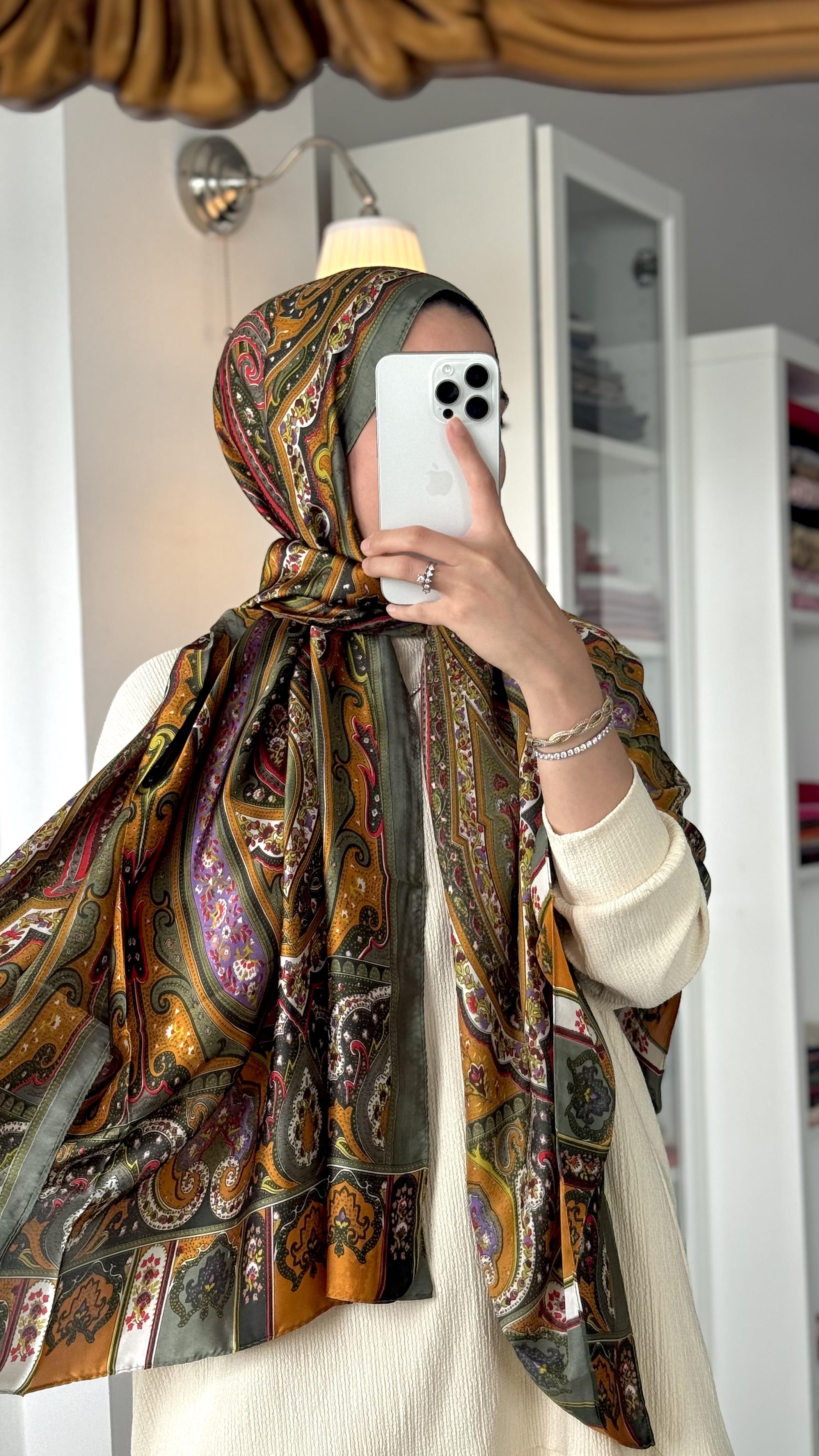 ETRO DESEN HAKİ YEŞİLİ ŞAL 