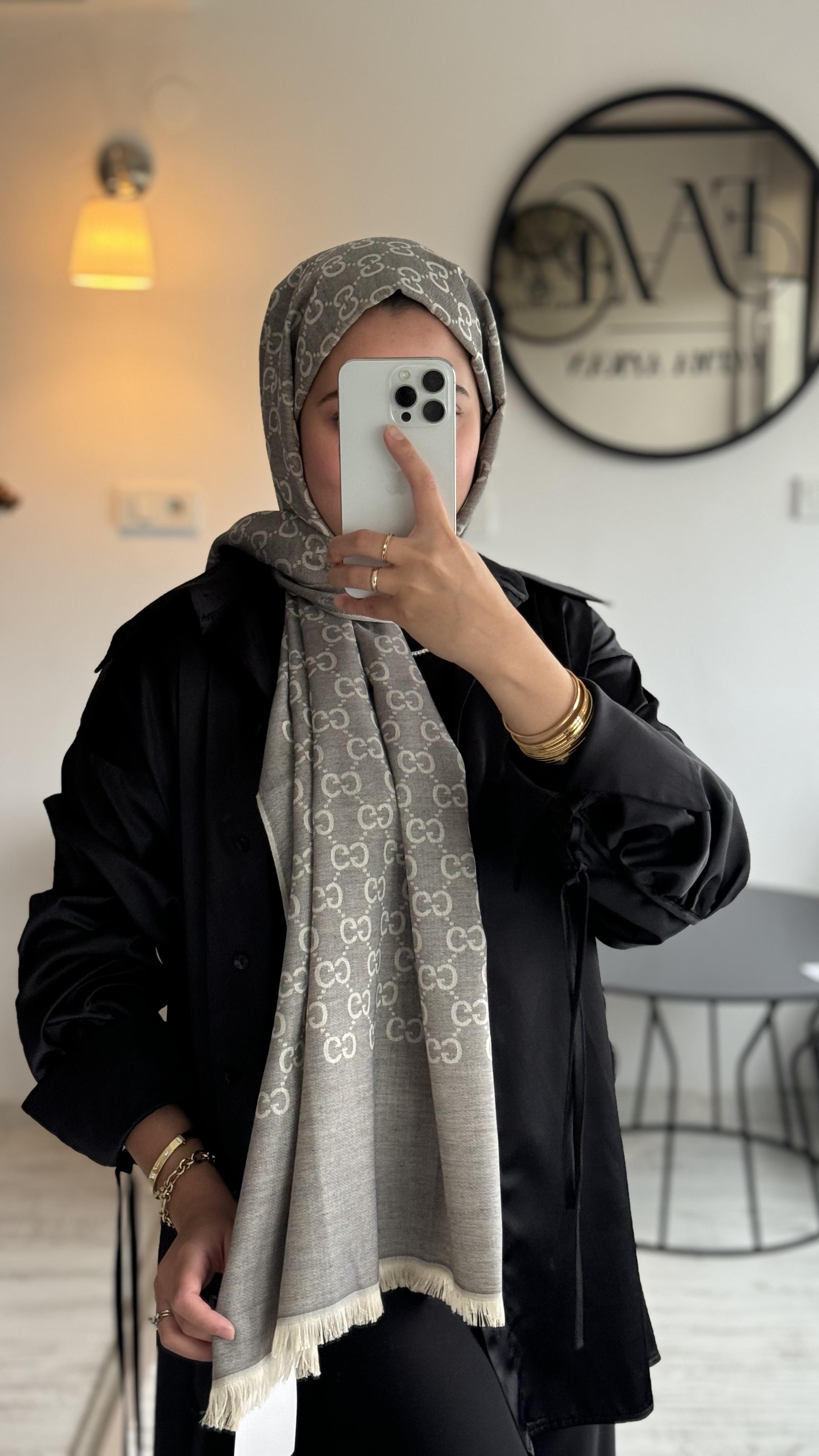 GRİ / G KAŞMİR / YÜN İPEK ŞAL