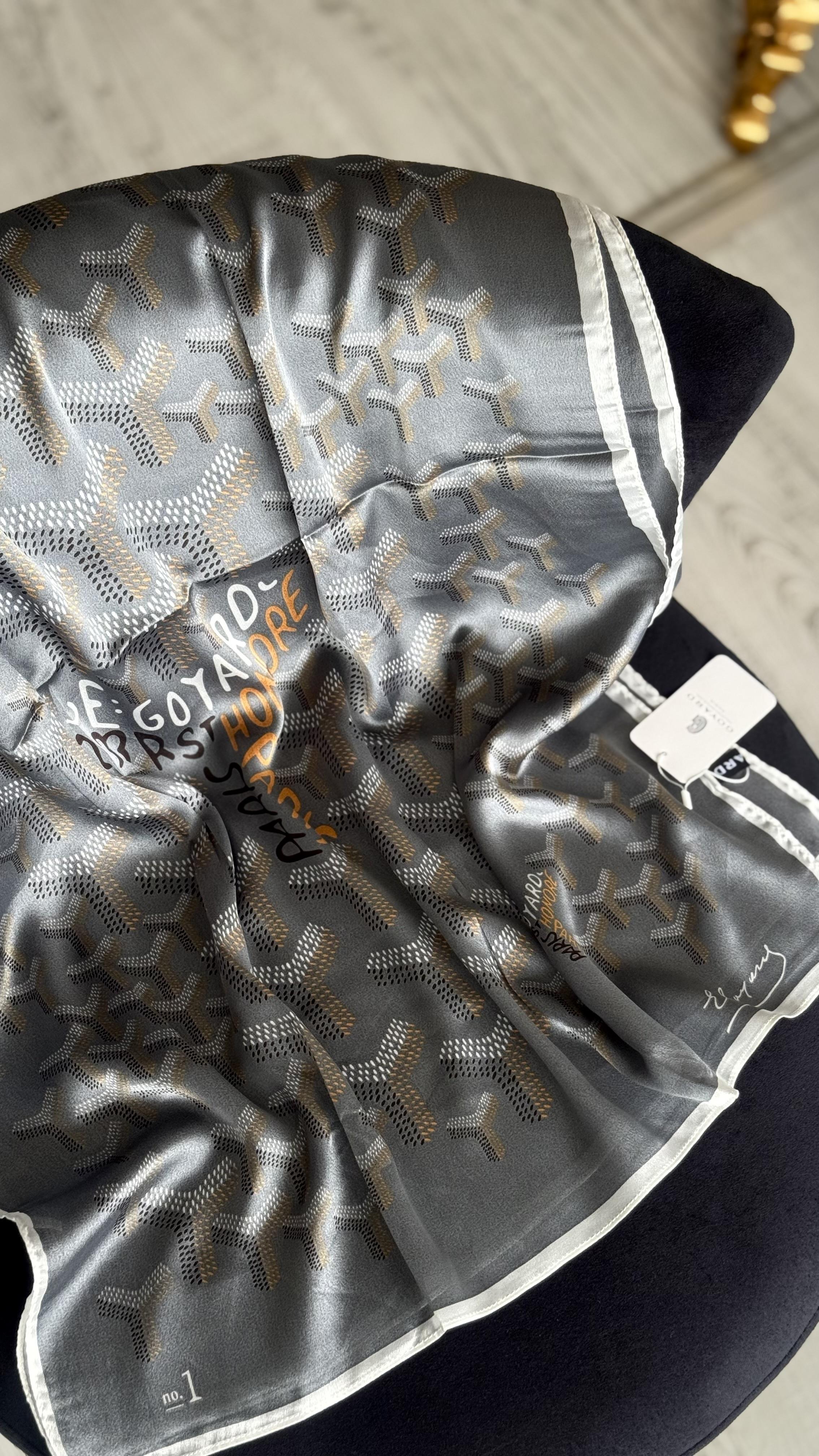 GRİ GOYARD VUAL İPEK ŞAL 