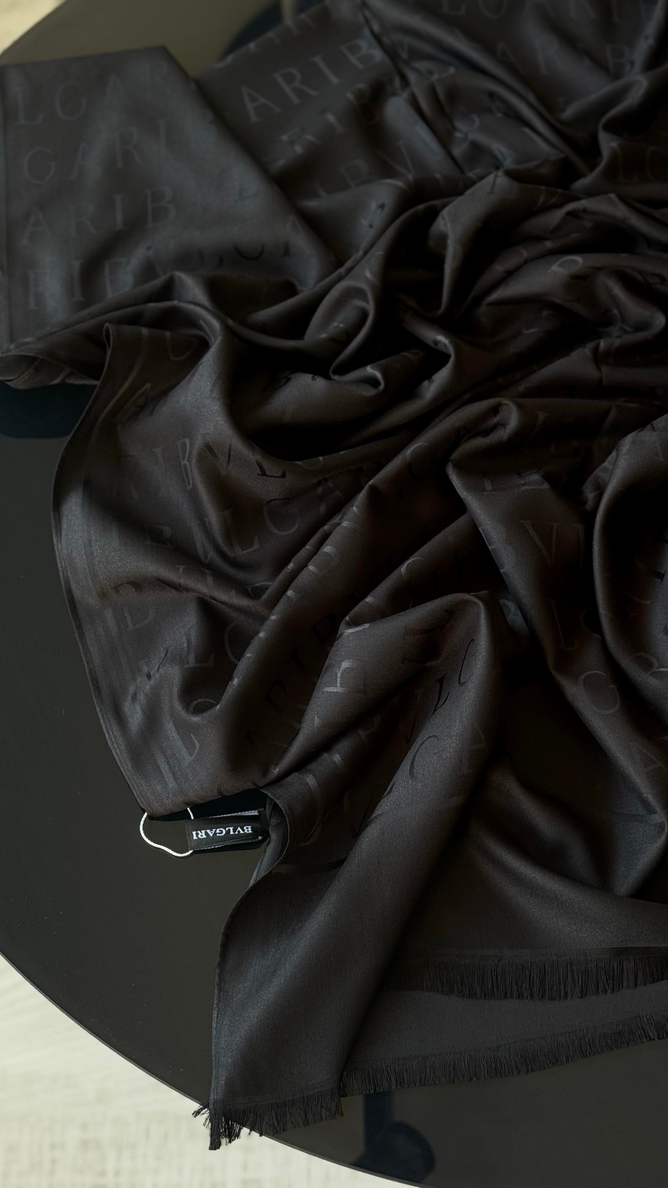 İPEK / PAMUK SİYAH ŞAL