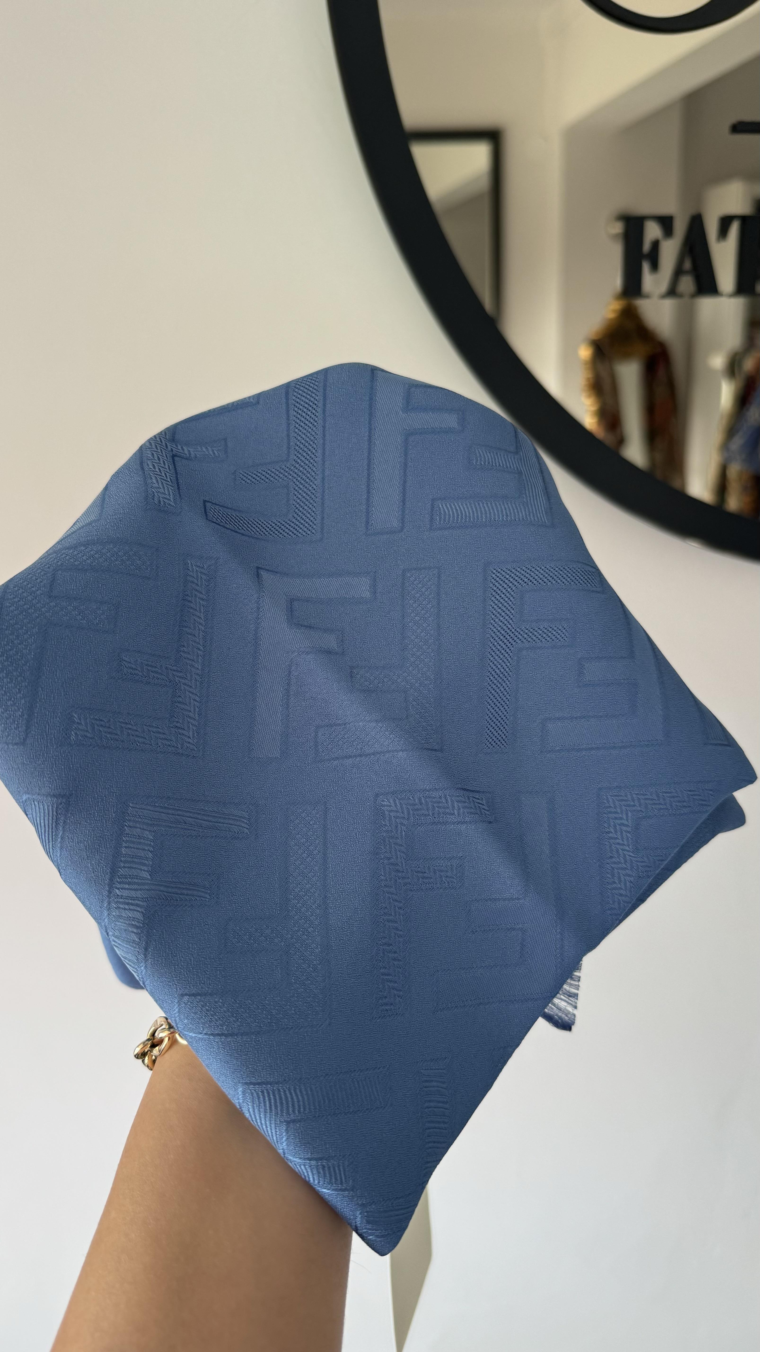 IPEK / PAMUK YAKMA ŞAL İNDİGO MAVİ