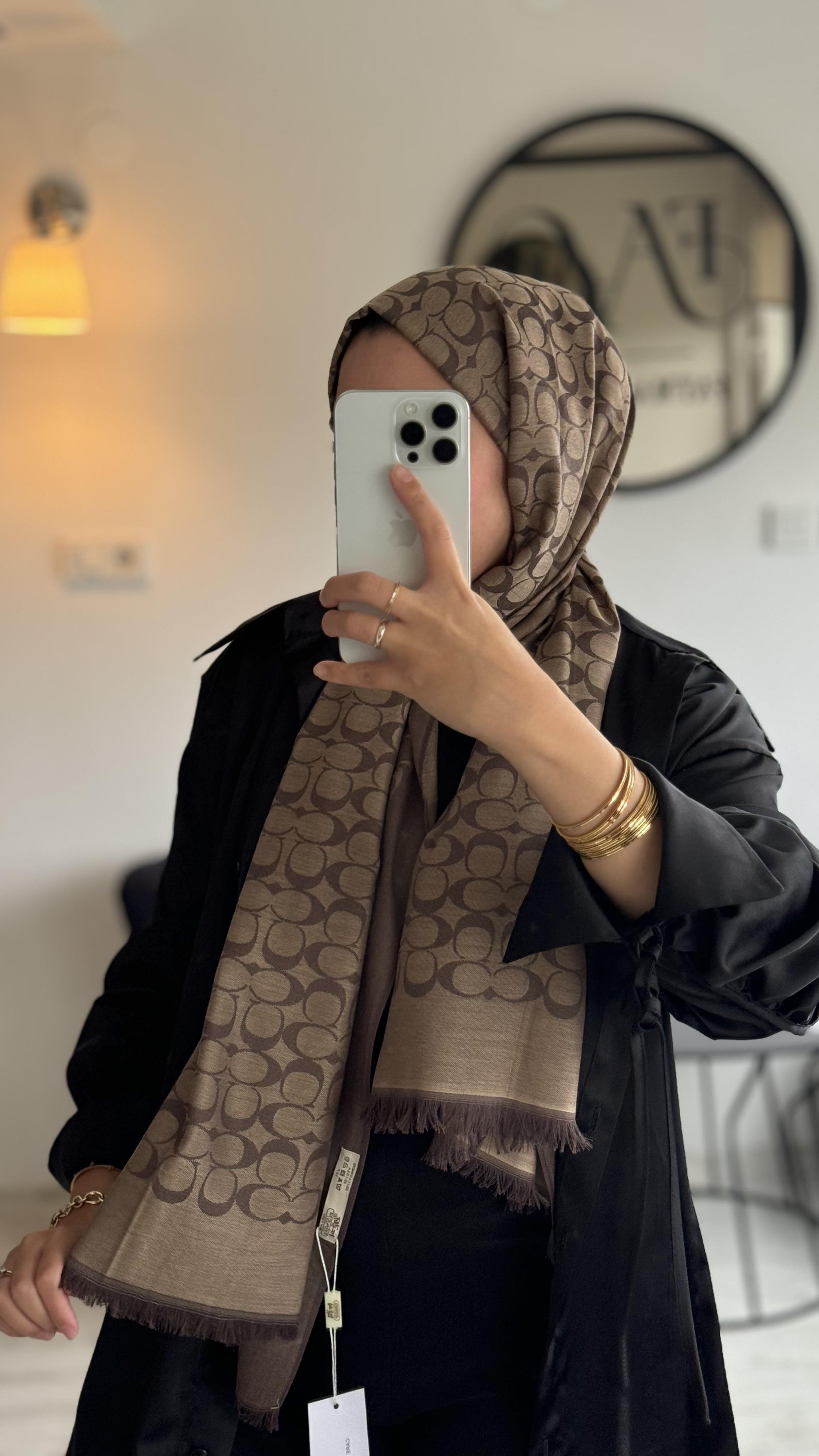 KAHVERENGİ KAŞMİR / YÜN İPEK ŞAL 