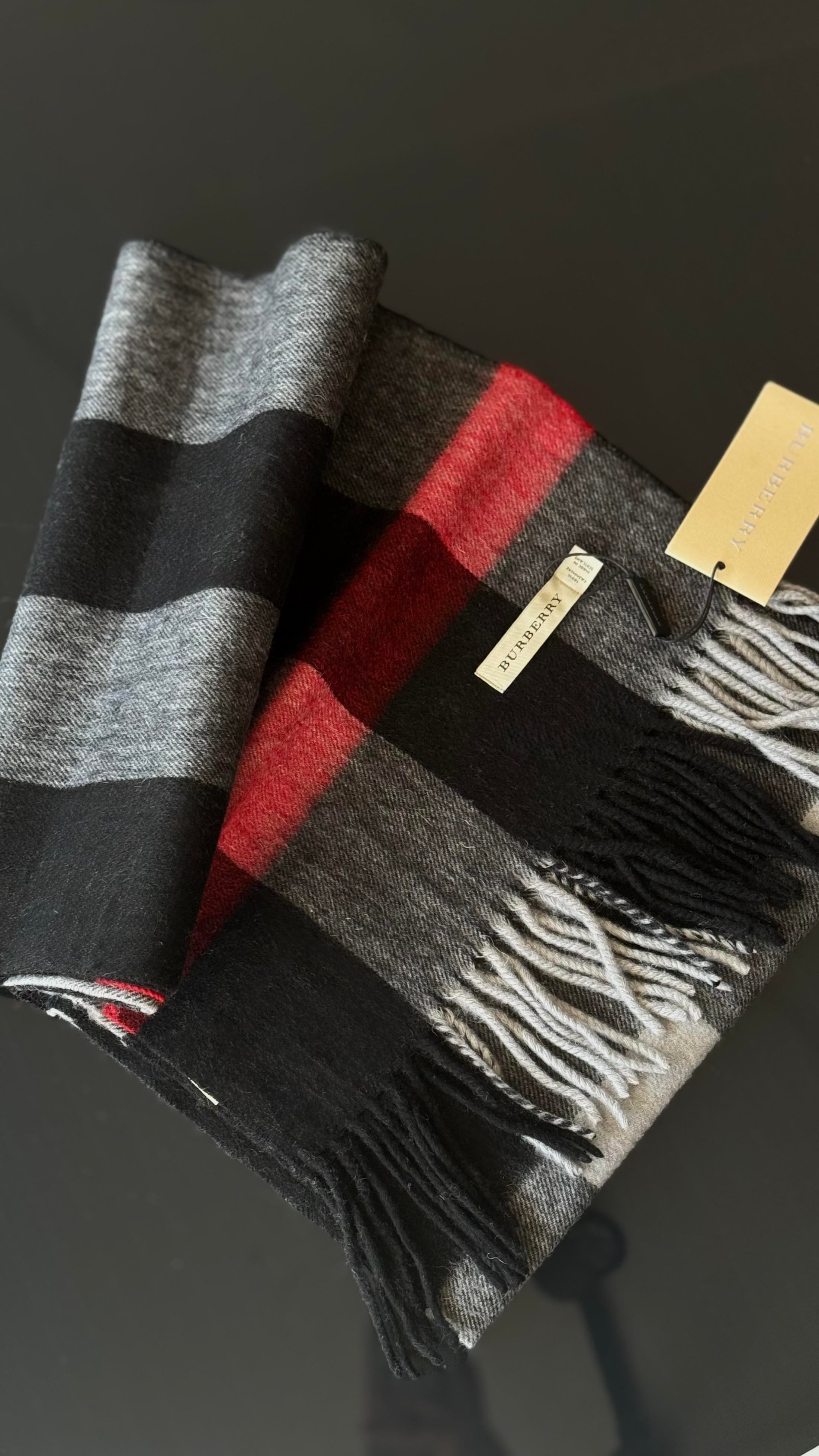 KIRMIZI / GRİ B OMUZ ŞALI