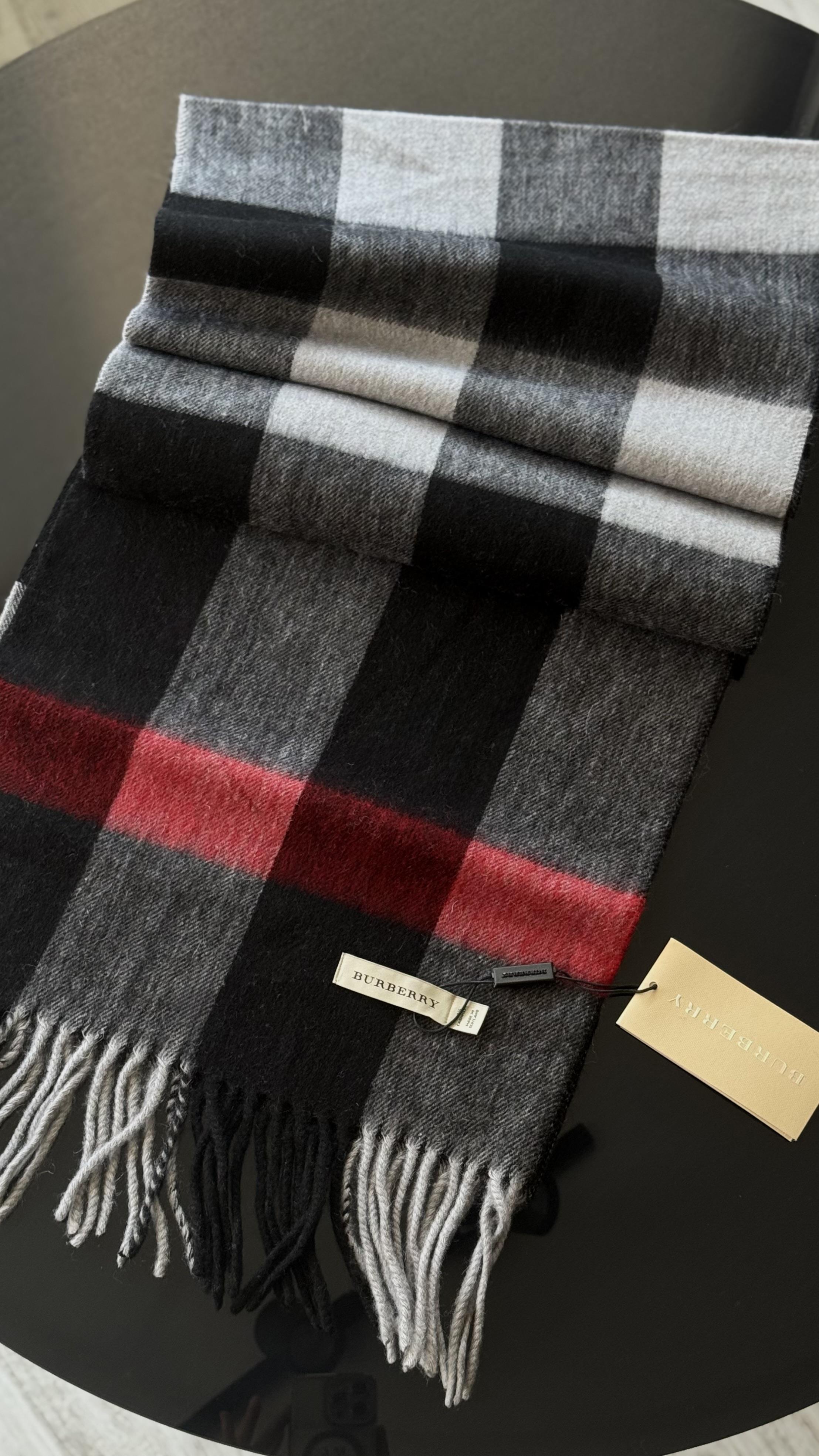 KIRMIZI / GRİ B OMUZ ŞALI