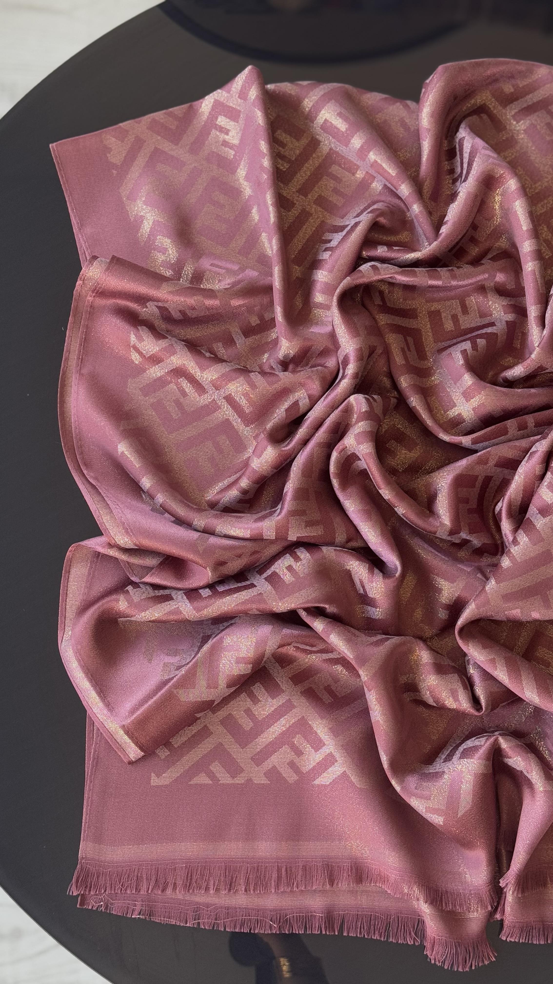 KOYU GÜL KURUSU / SİMLİ İPEK ŞAL