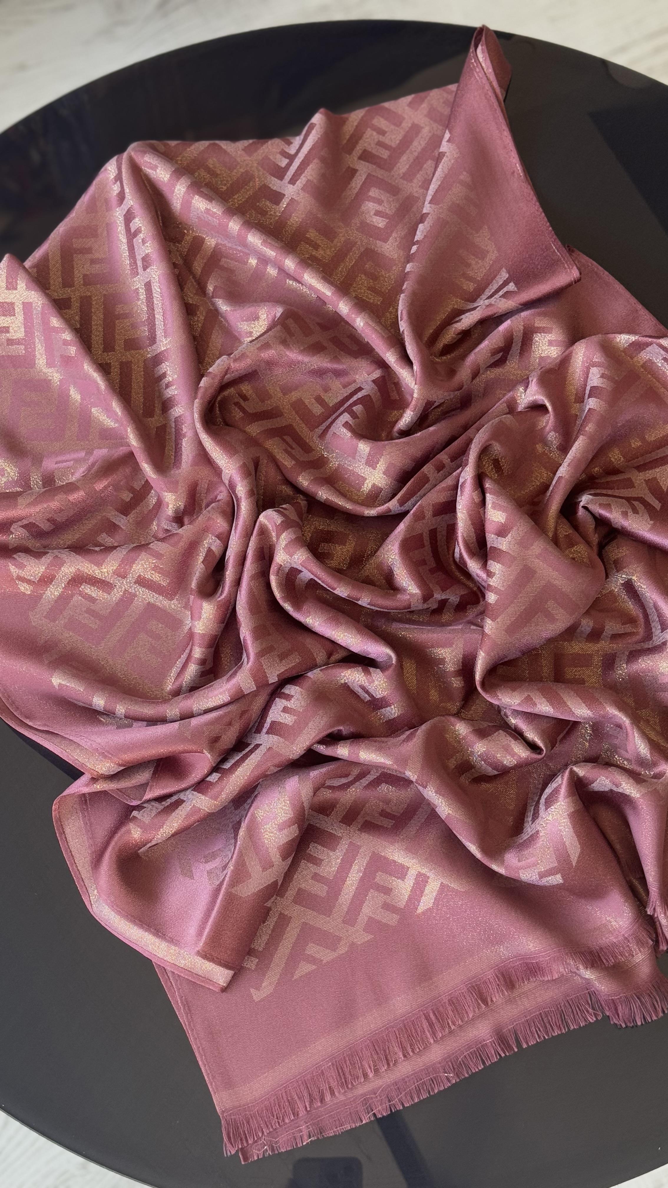 KOYU GÜL KURUSU / SİMLİ İPEK ŞAL