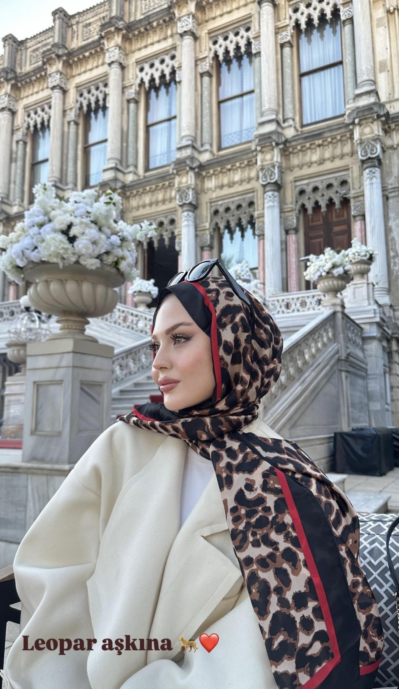 LEOPAR İPEK SATEN ŞAL