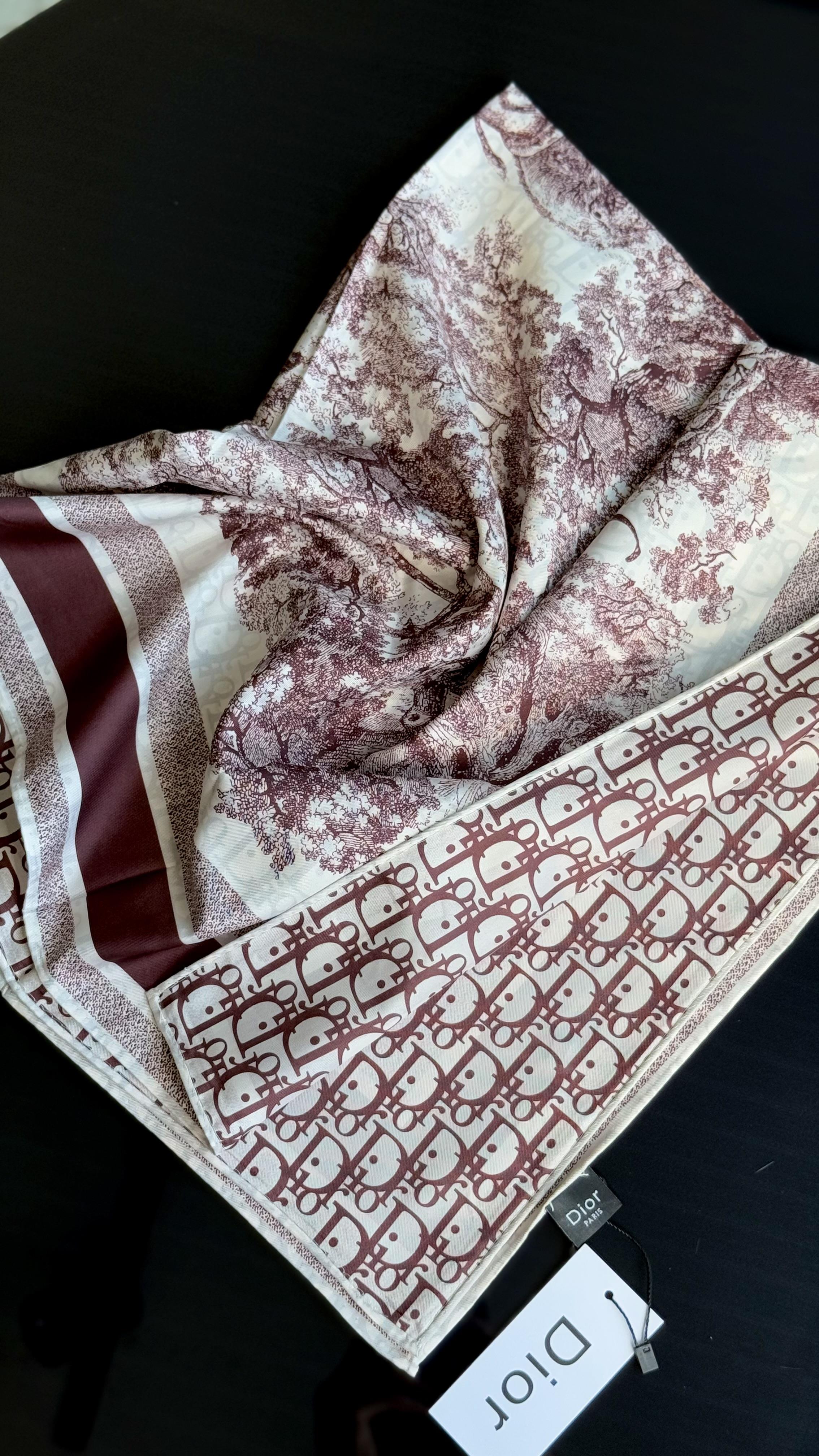 ORJİNAL DESEN BORDO TWİL EŞARP