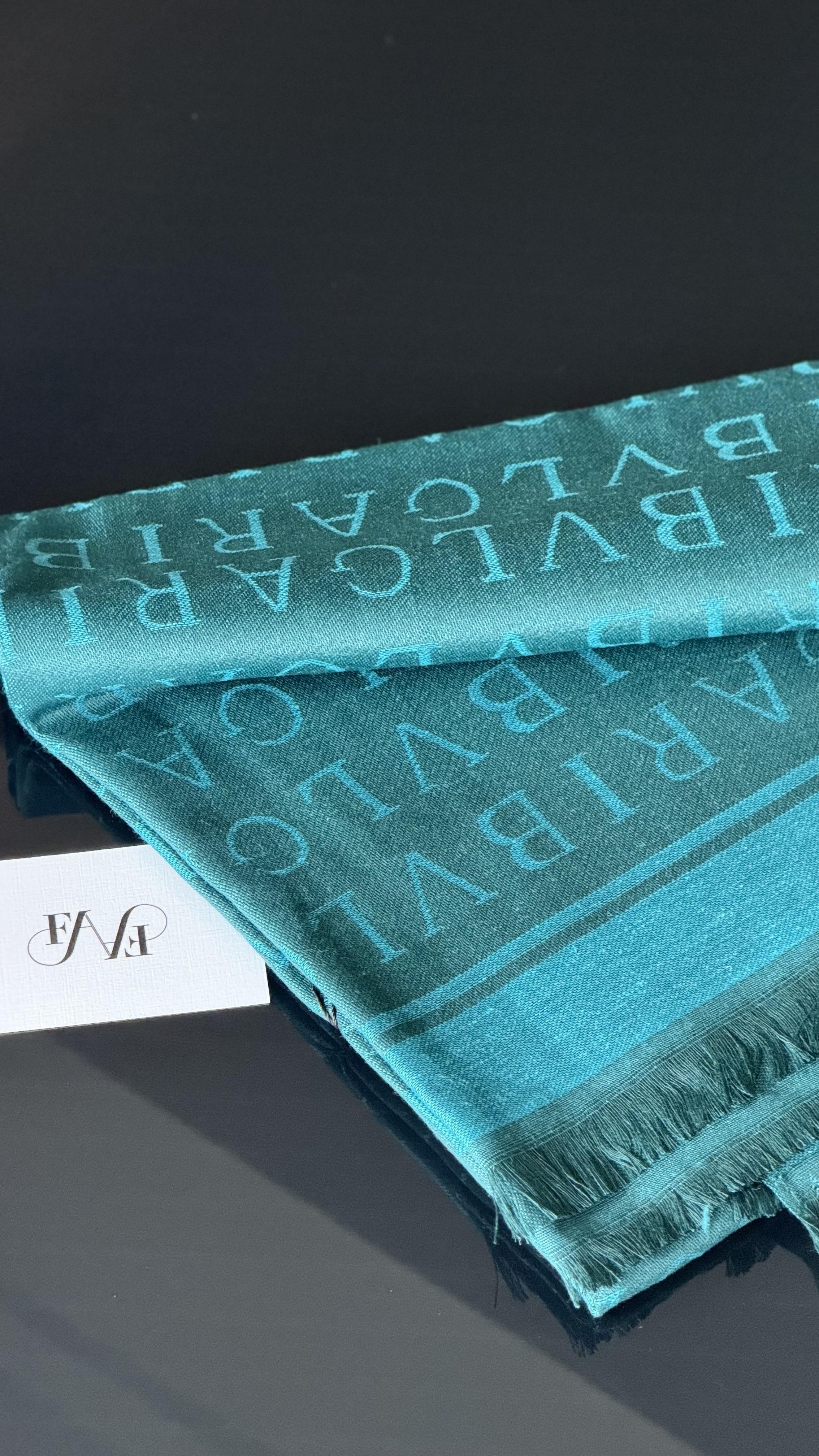 PETROL YEŞİLİ ÇİFT YÖNLÜ KAŞMİR / YÜN ŞAL