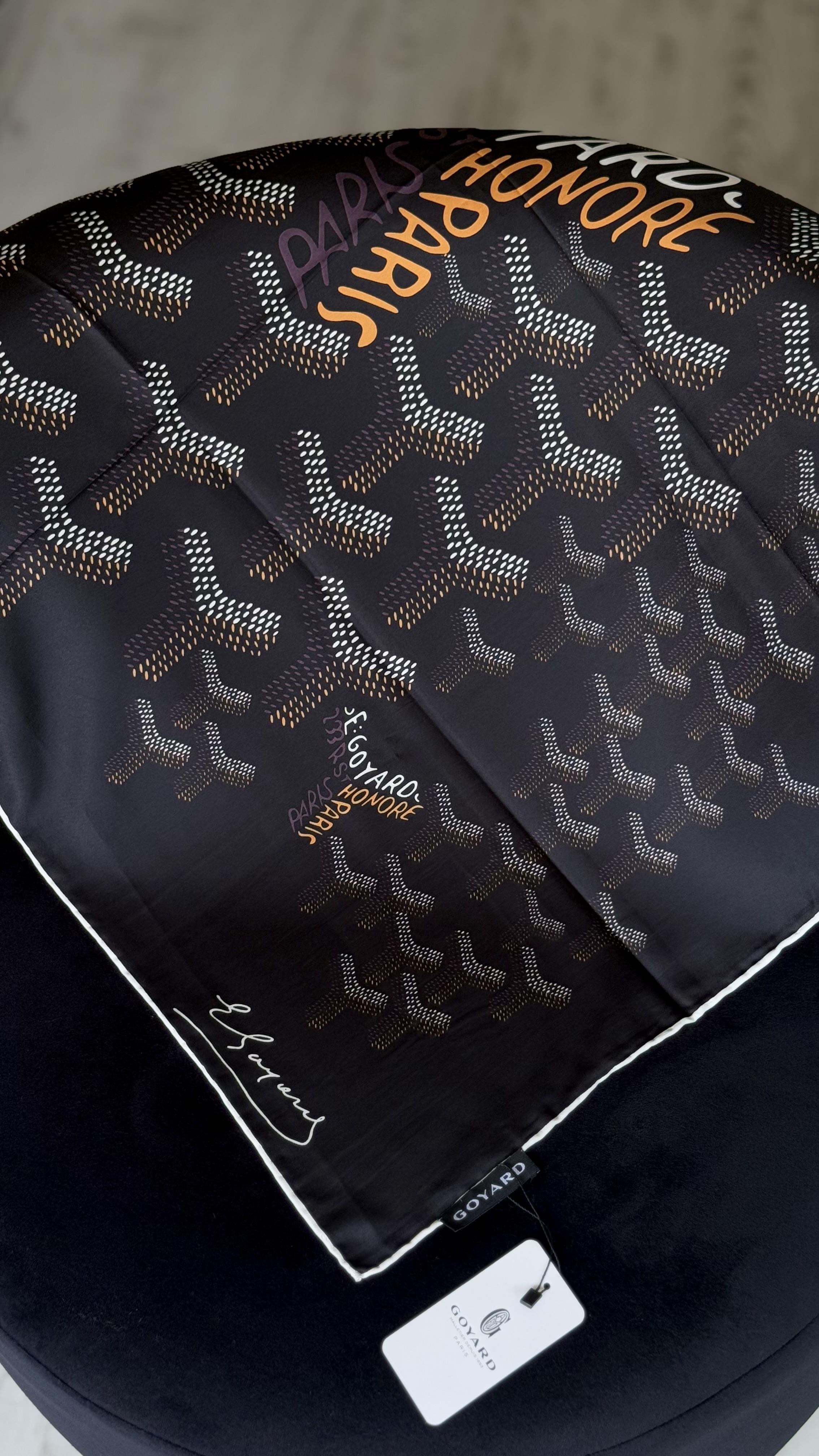 SİYAH GOYARD TWİL EŞARP