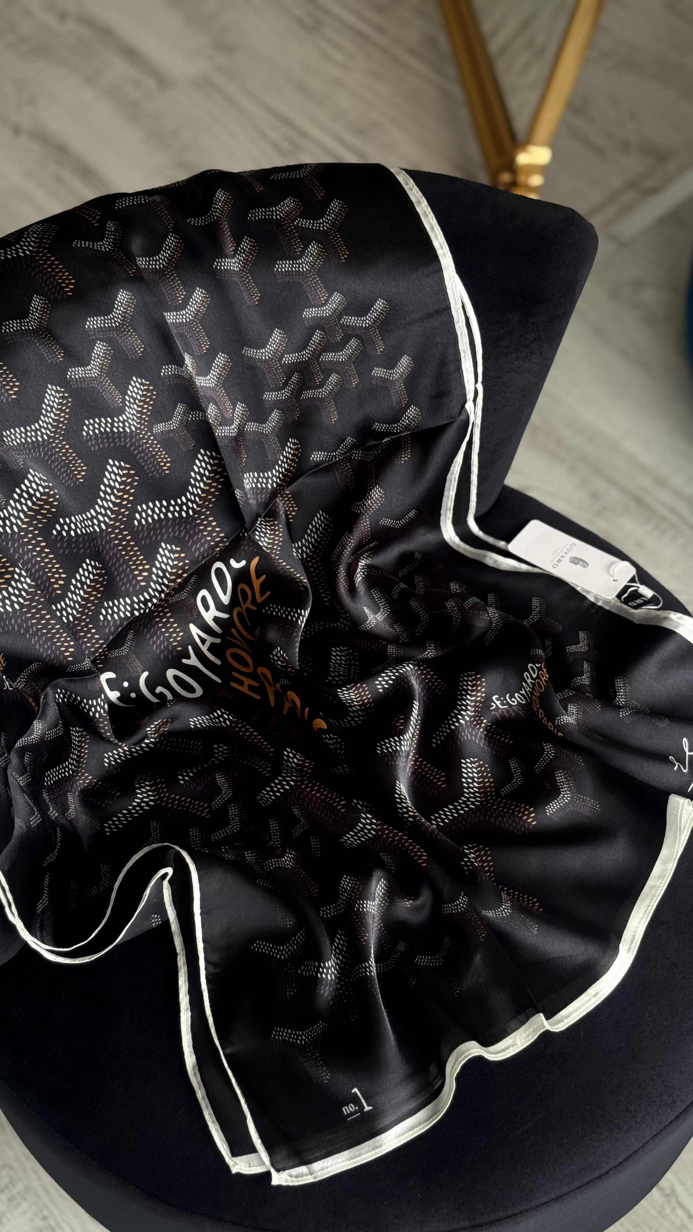 SİYAH GOYARD VUAL İPEK ŞAL 