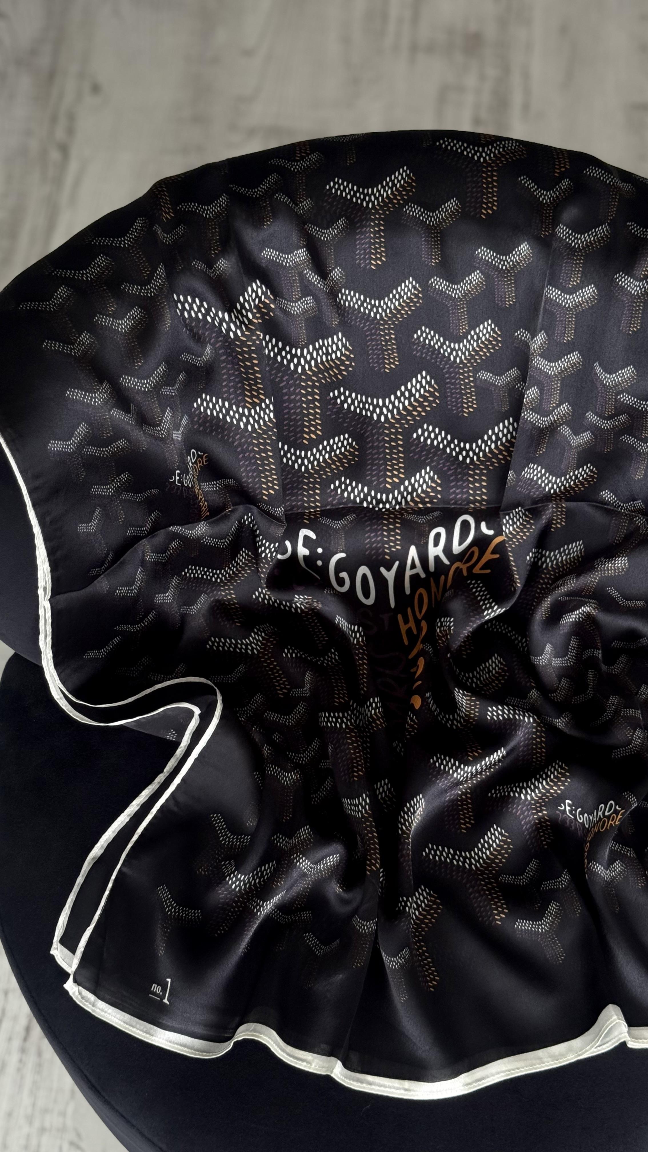 SİYAH GOYARD VUAL İPEK ŞAL 