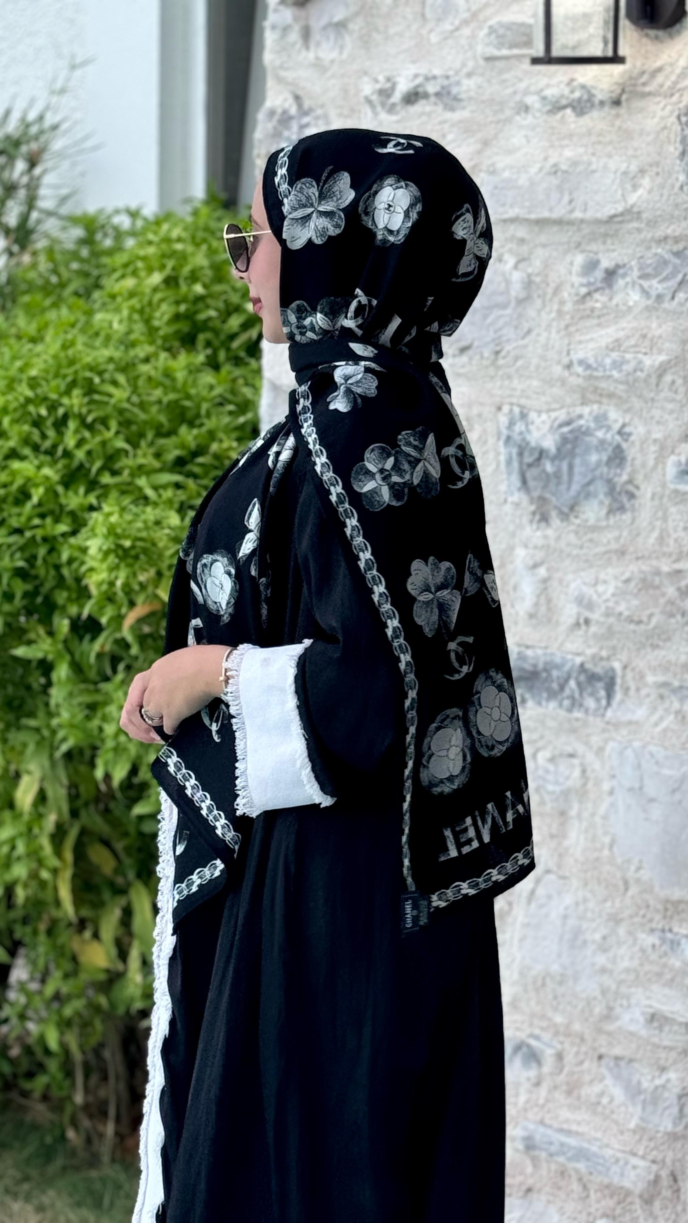 SİYAH SAF KAŞMİR YÜKSEK KALİTE ŞAL