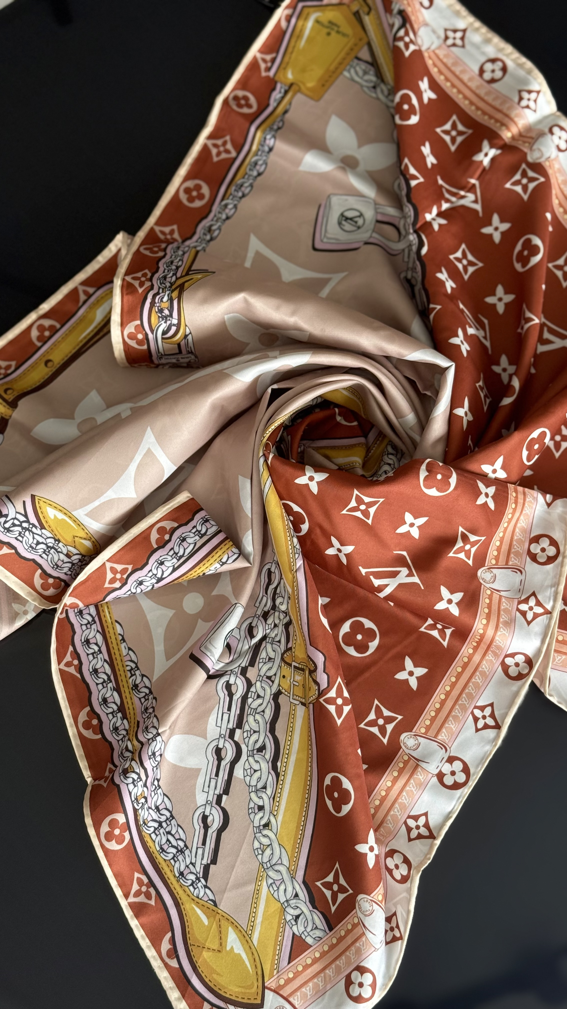 SOFT PUDRA / TARÇIN LV TWİL İPEK EŞARP