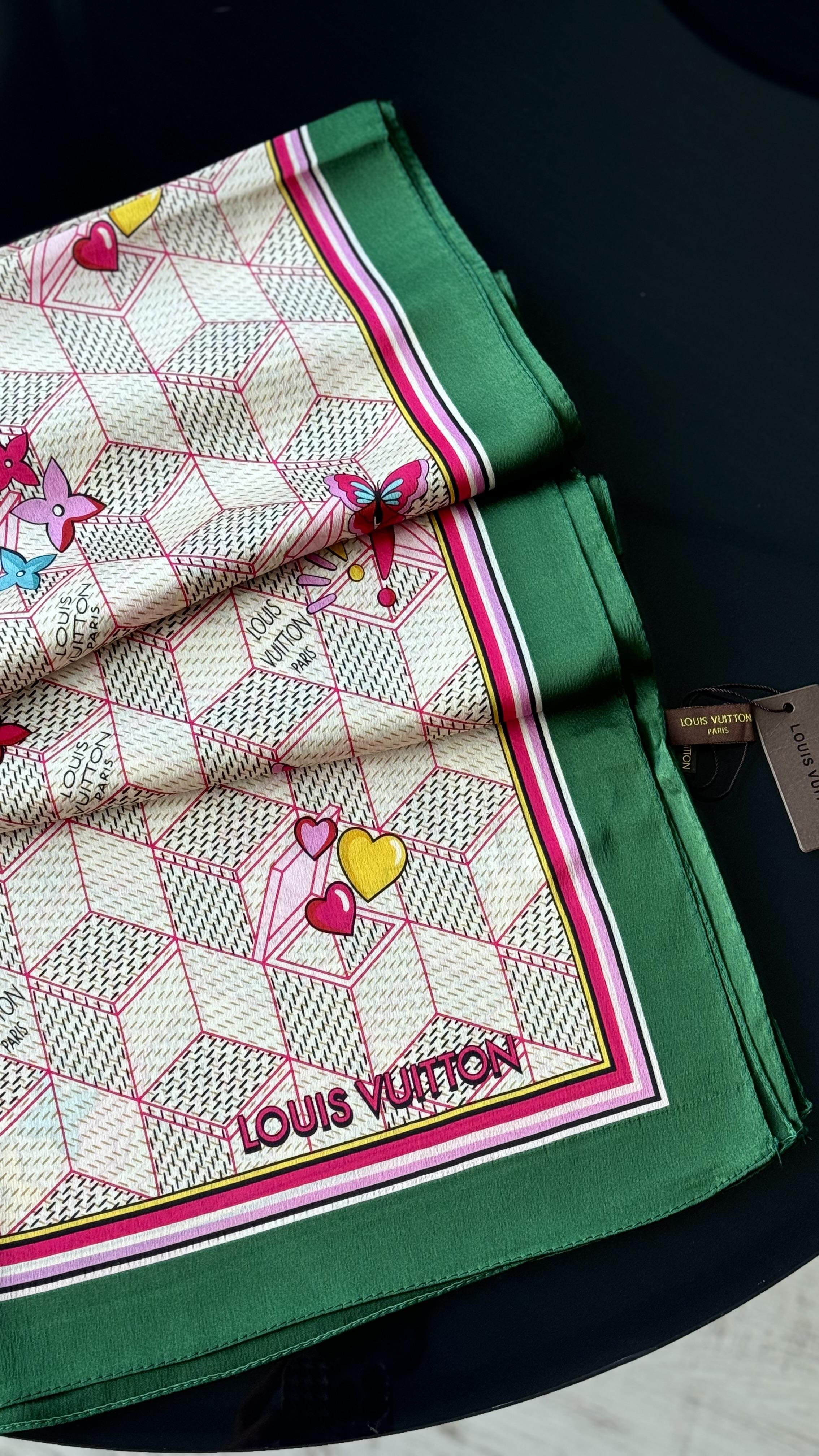 YEŞİL GEÇİŞLİ RENKLİ VUAL İPEK ŞAL 