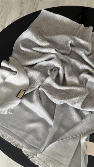 AÇIK GÜMÜŞ G YÜN İPEK ŞAL