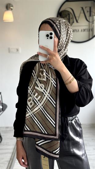 B / ACI KAHVE İPEK ŞAL 