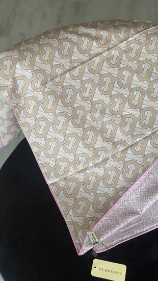 B DESEN BEJ PEMBE  / ÇİFT YÖNLÜ TWİL EŞARP