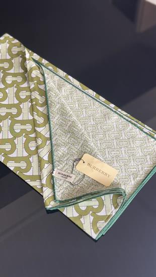 B DESEN YEŞİL  / ÇİFT YÖNLÜ TWİL EŞARP