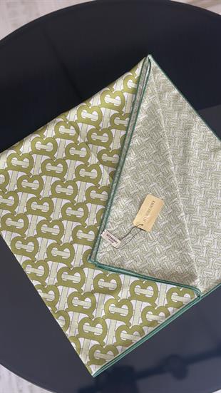 B DESEN YEŞİL  / ÇİFT YÖNLÜ TWİL EŞARP