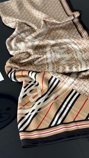 B / KAHVERENGİ İPEK ŞAL 