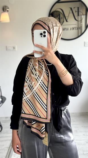 B / KAHVERENGİ İPEK ŞAL 